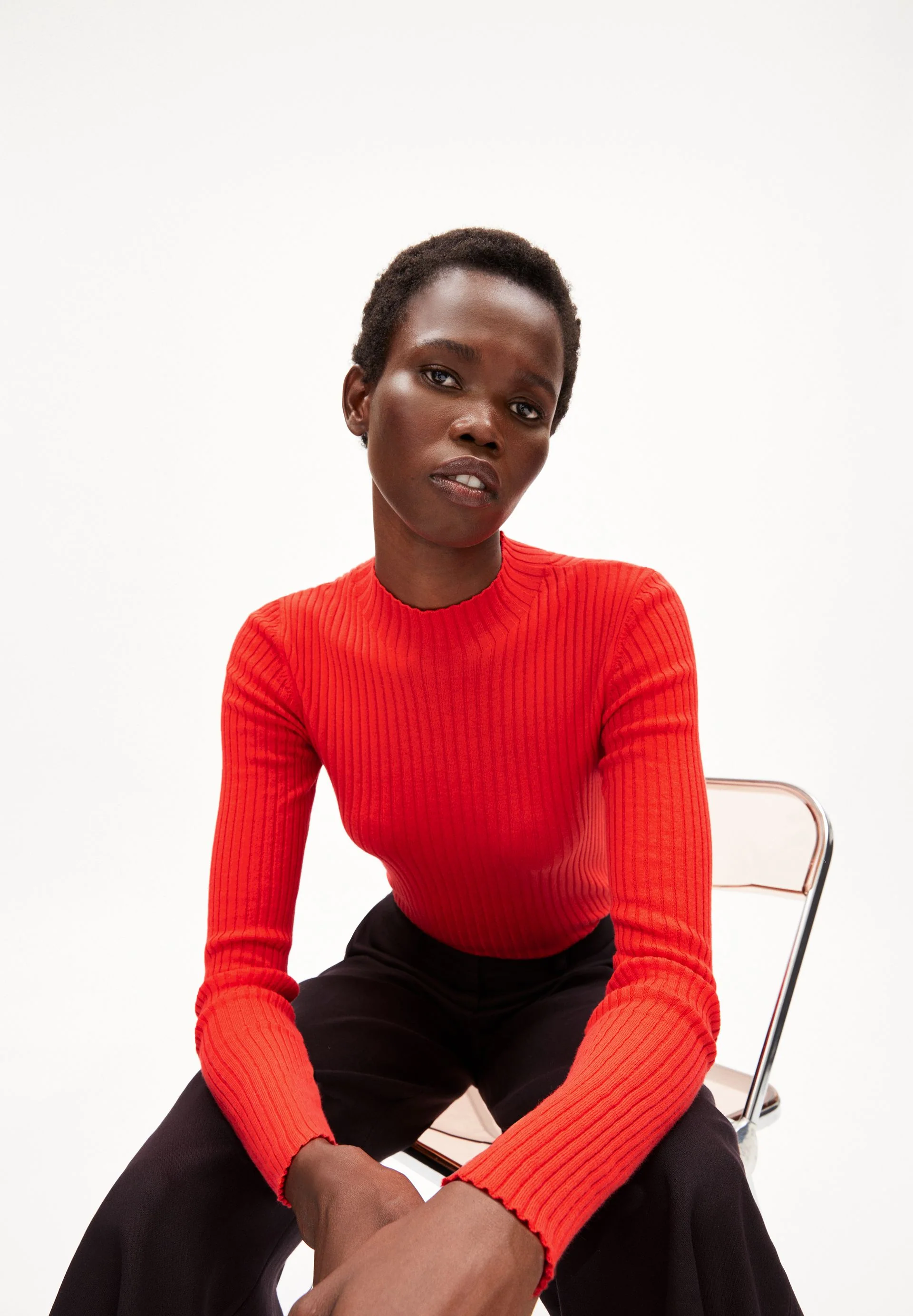 ALAANIA STRICKPULLOVER | red alert - Image 4