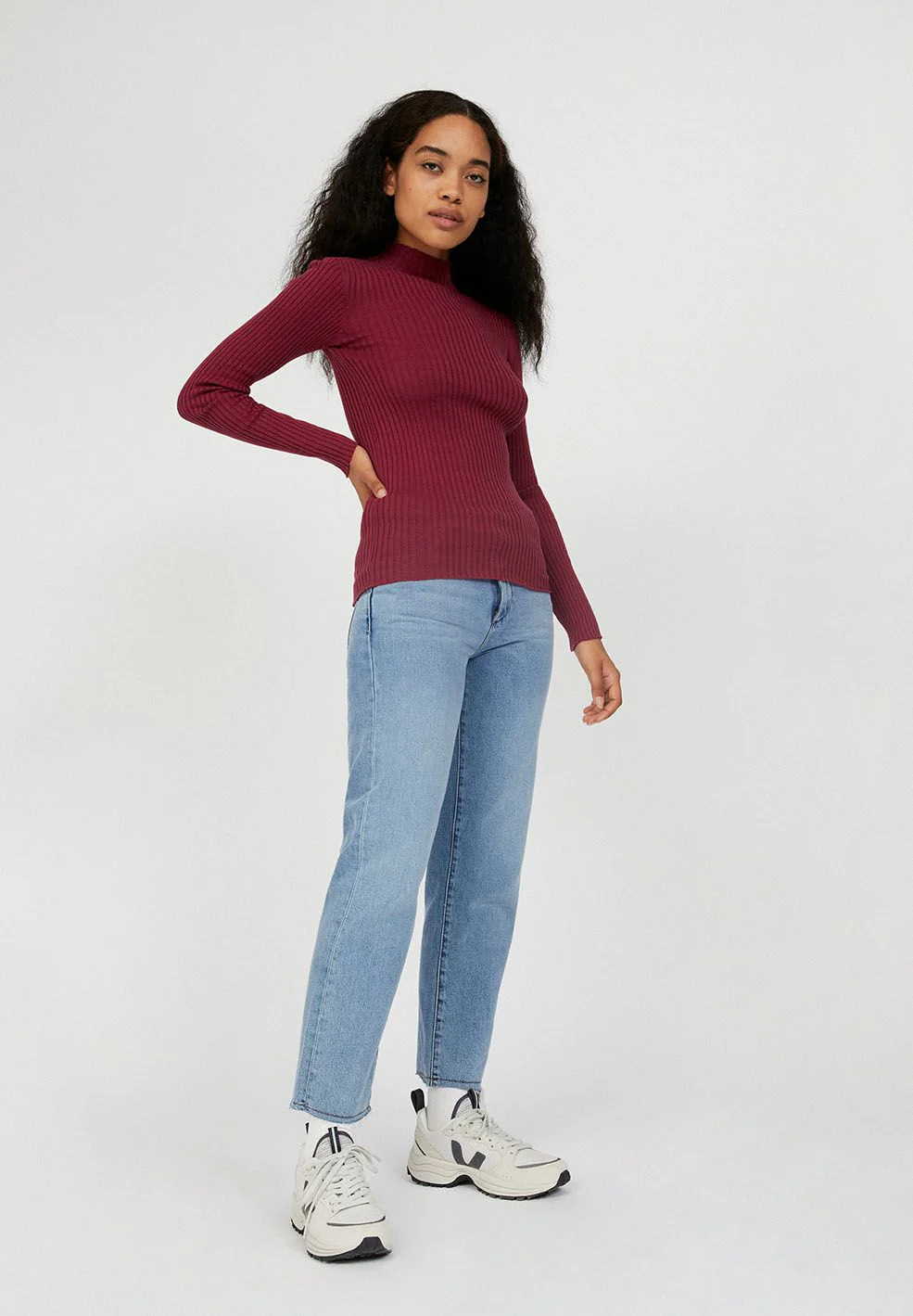 ALAANIA STRICKPULLOVER | rosewood - Image 4