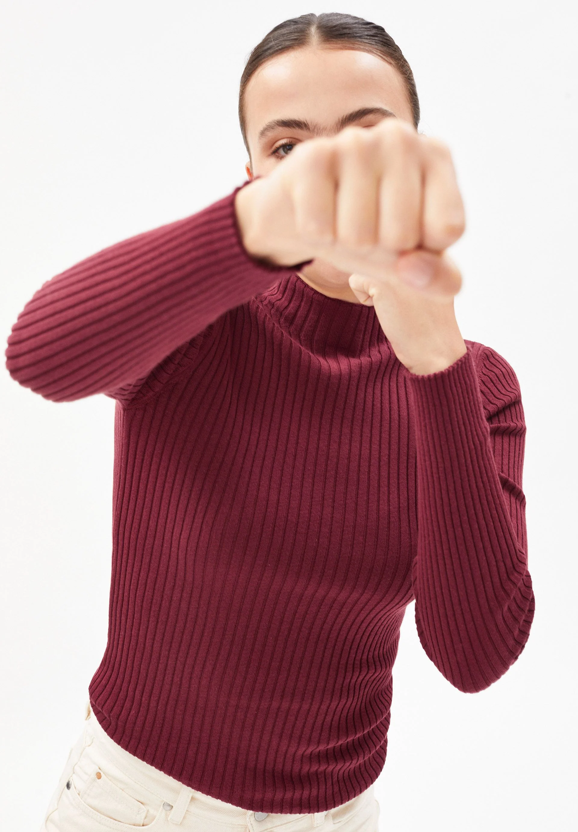 ALAANIA STRICKPULLOVER | ruby red - Image 3