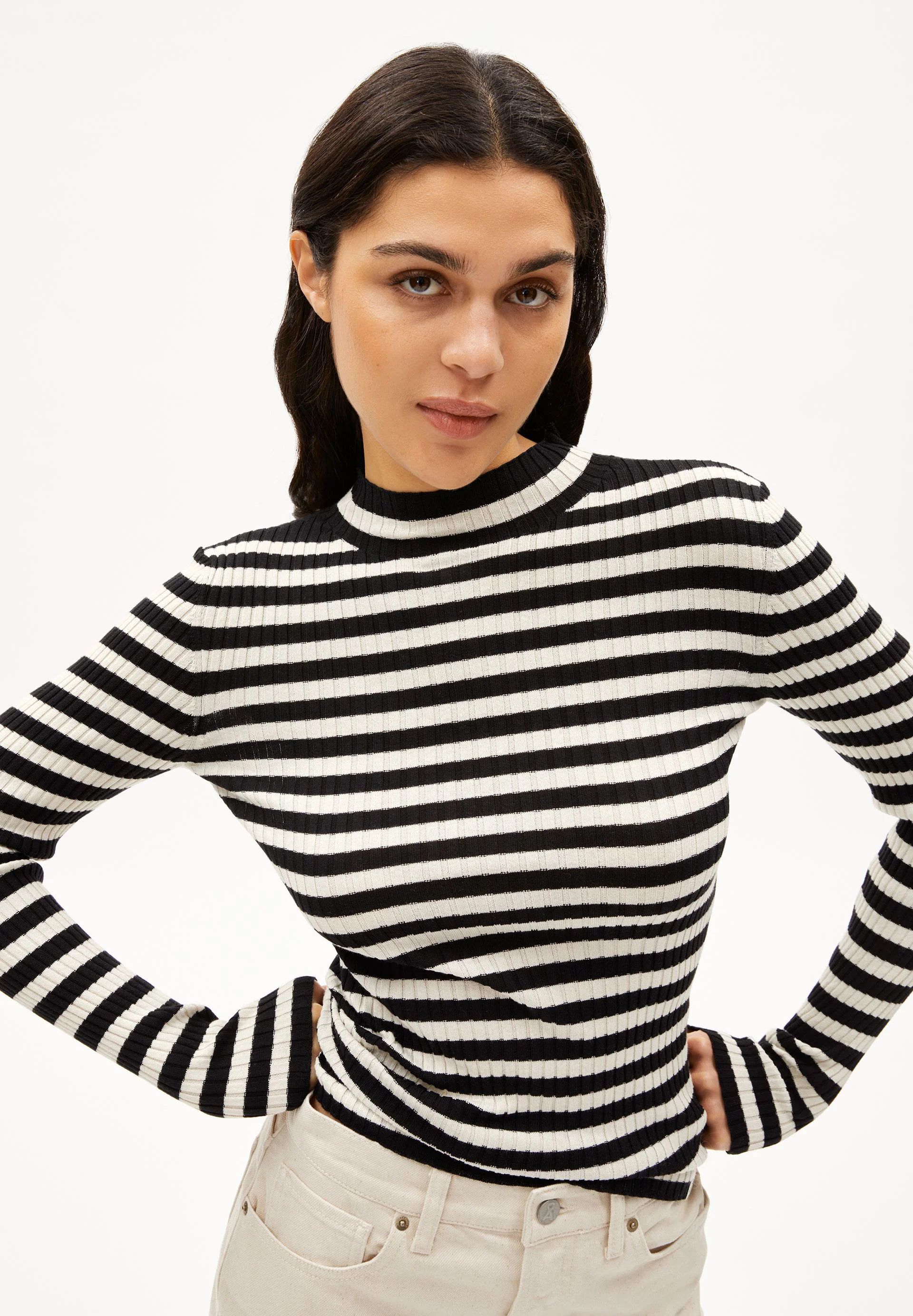 ALAANIA STRIPED | black-oatmilk - Image 3