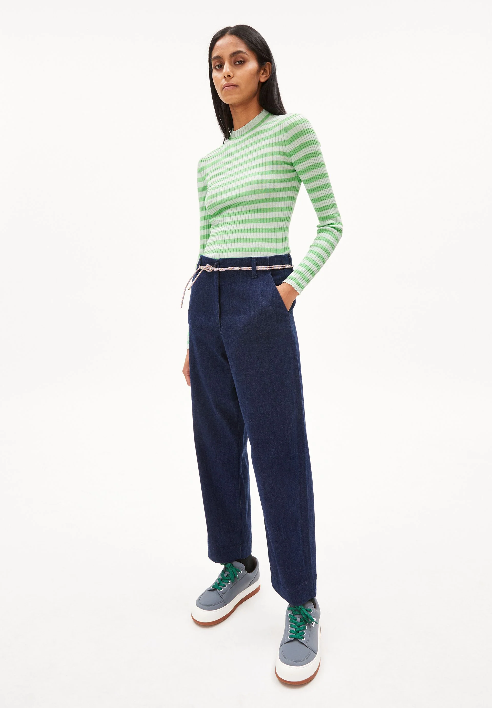 ALAANIA STRIPED | light apple neon-apple neon - Image 5