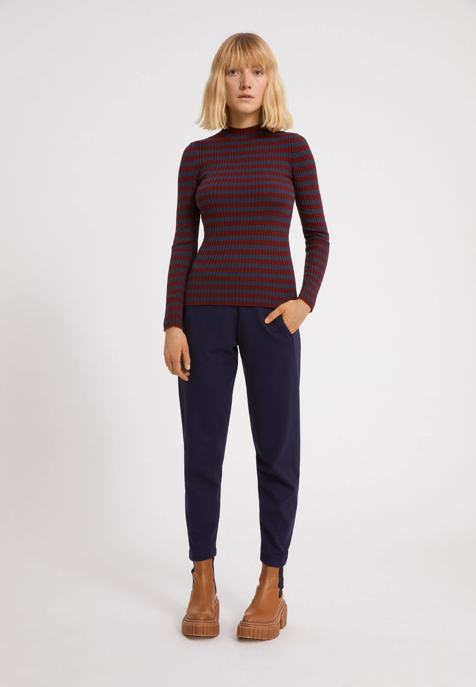 ALAANIA STRIPED | ruby red-indigo - Image 4