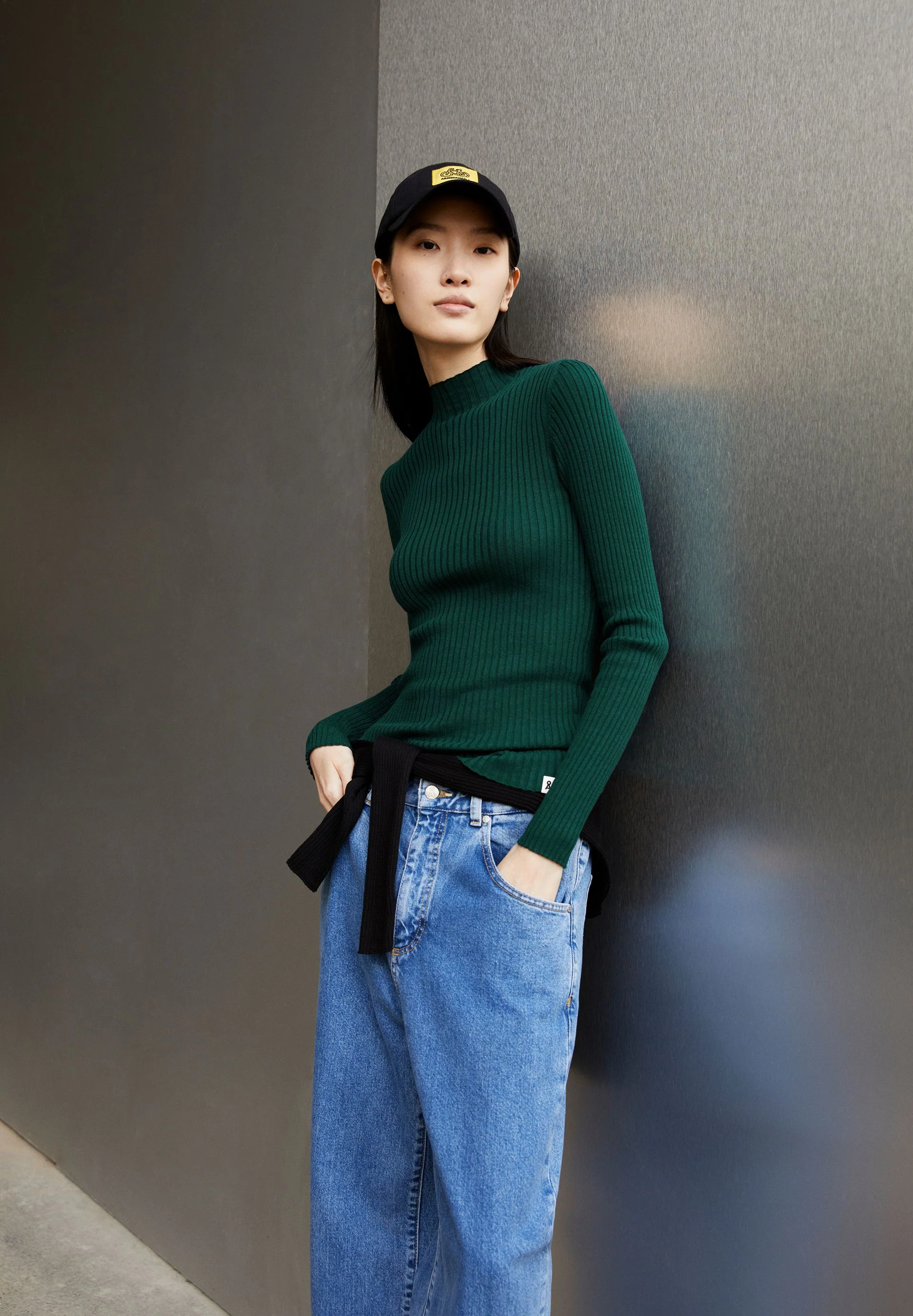 ALAANIA STRICKPULLOVER | teal stone - Image 4