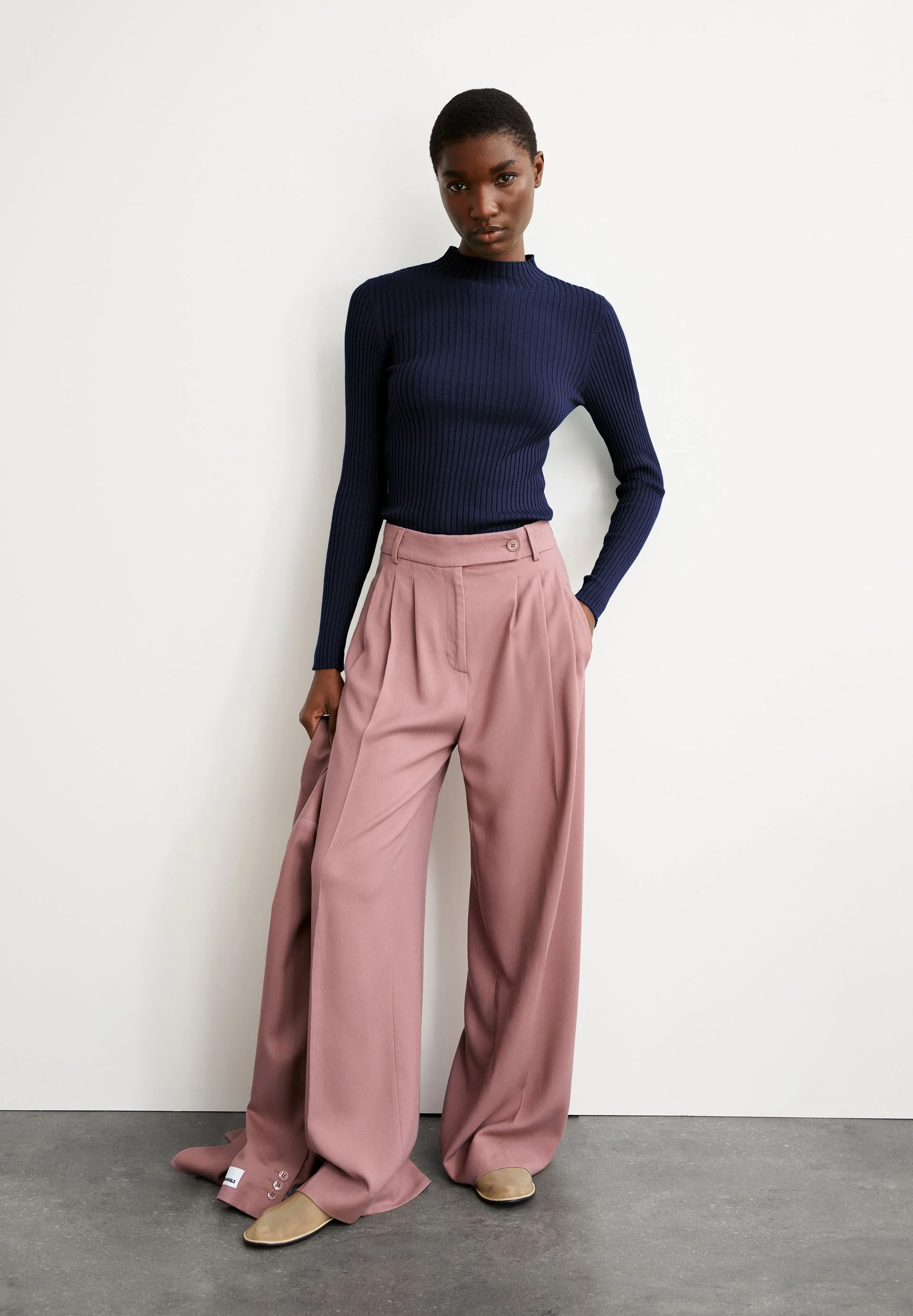 ALAANIA STRICKPULLOVER | tinted navy - Image 4