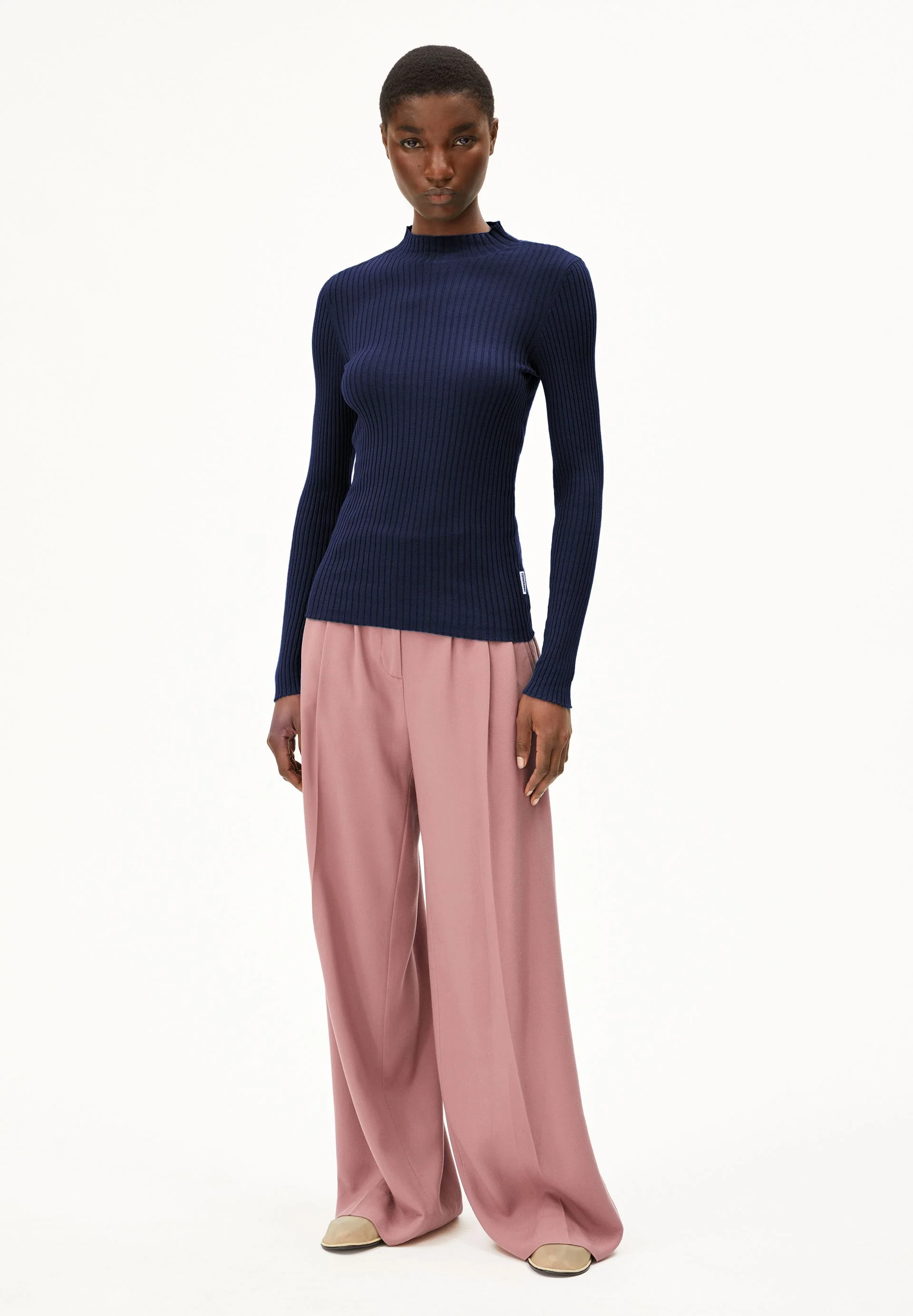 ALAANIA STRICKPULLOVER | tinted navy - Image 5