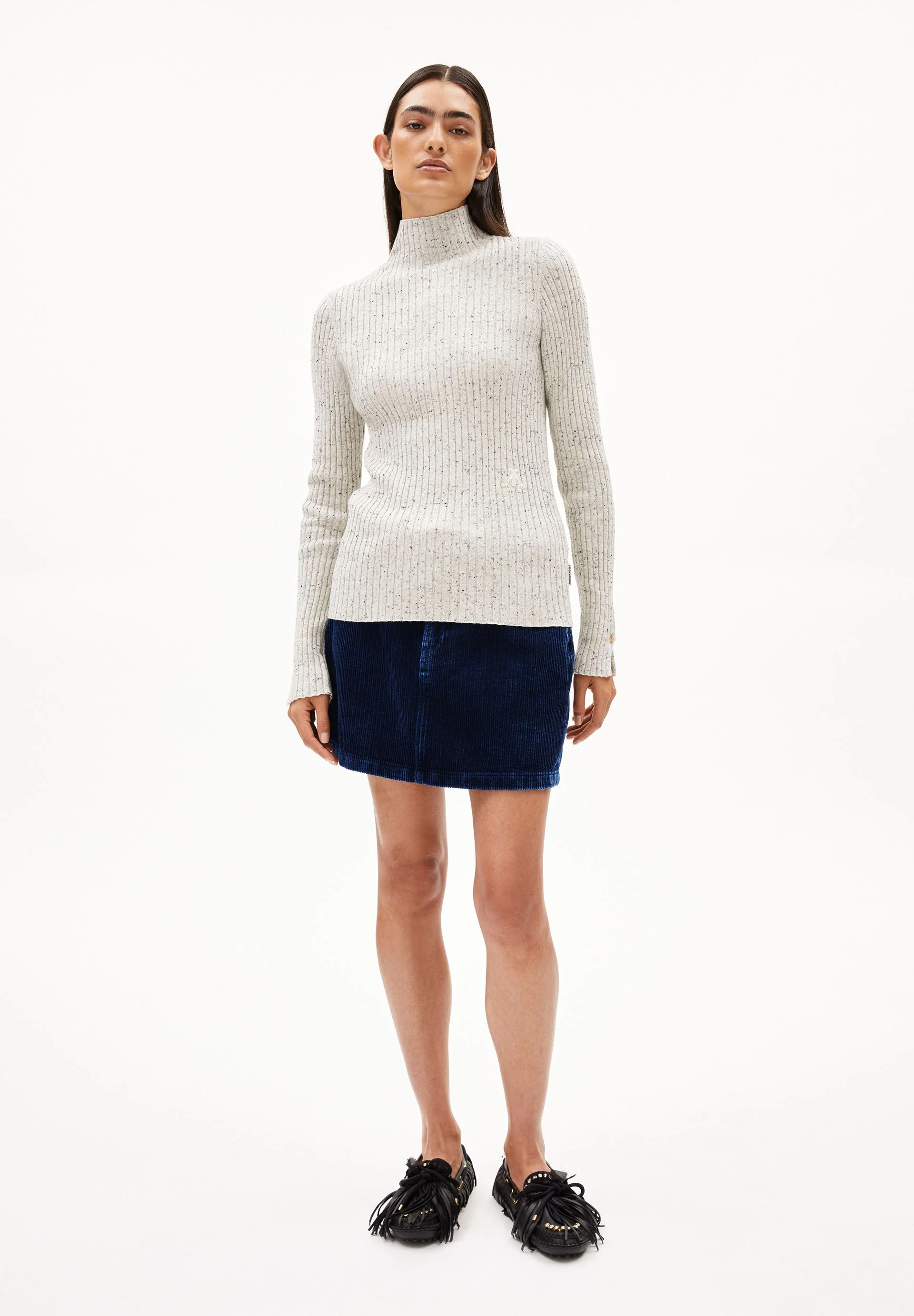 ALAANIA TWEED | oatmilk-black - Image 5