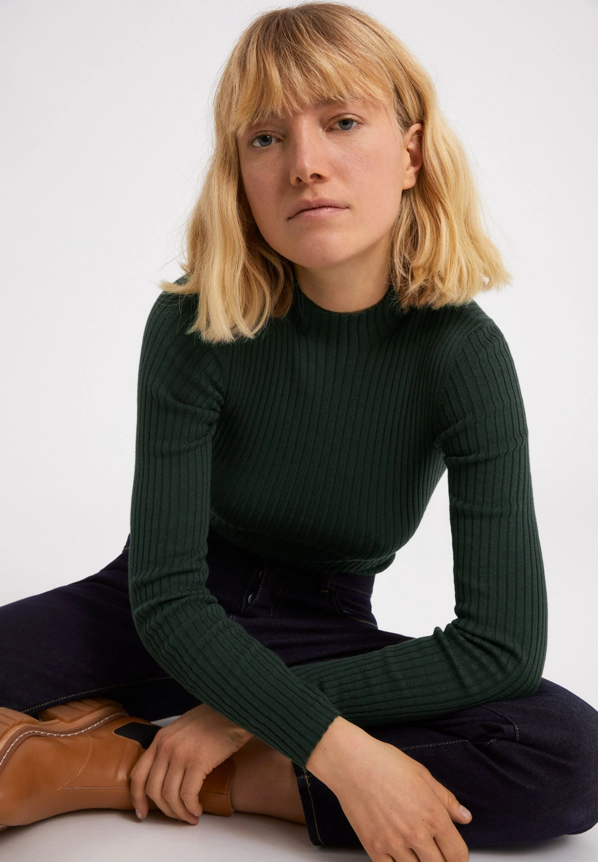 ALAANIA STRICKPULLOVER | vintage green - Image 4