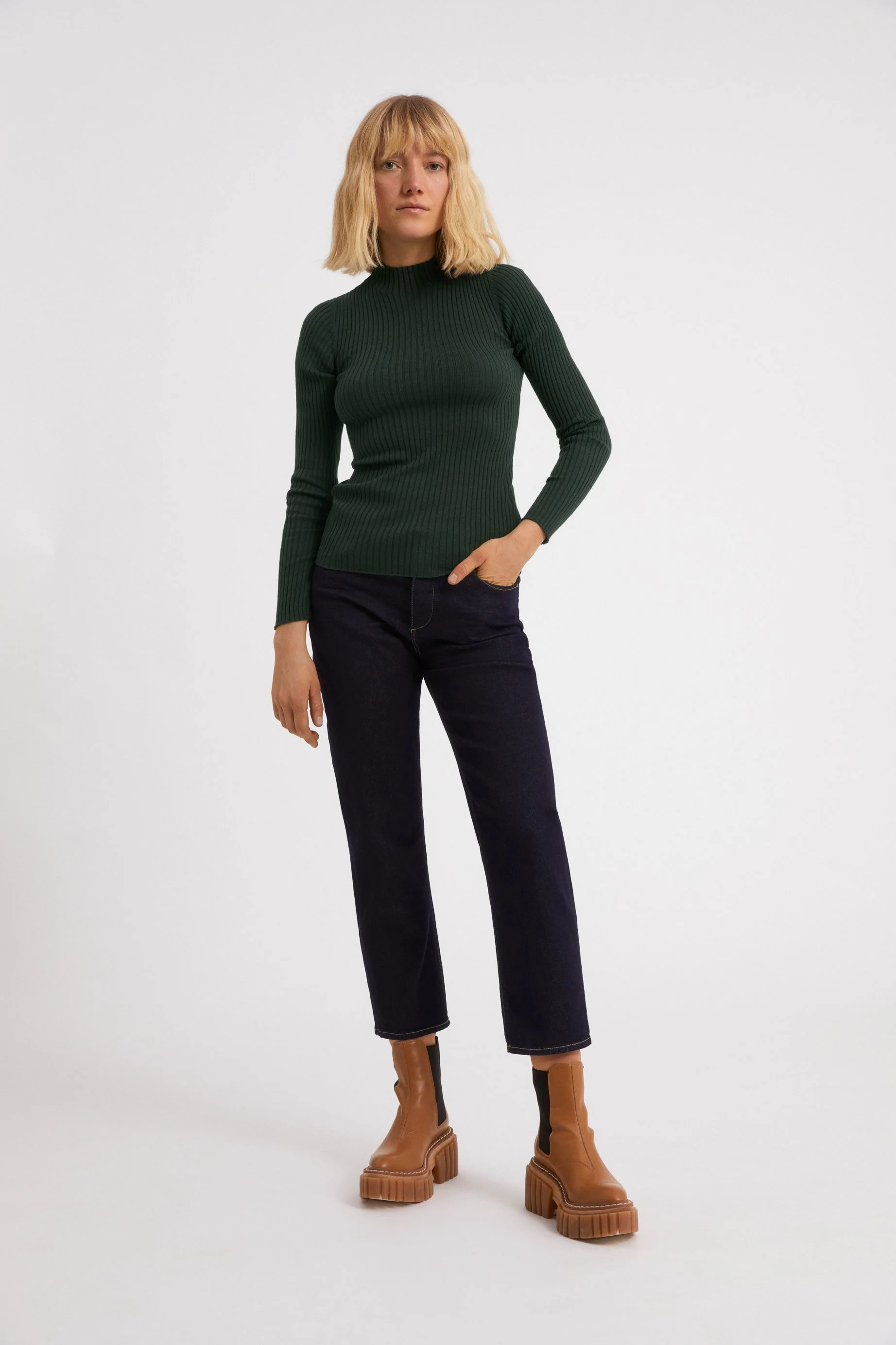 ALAANIA STRICKPULLOVER | vintage green - Image 5