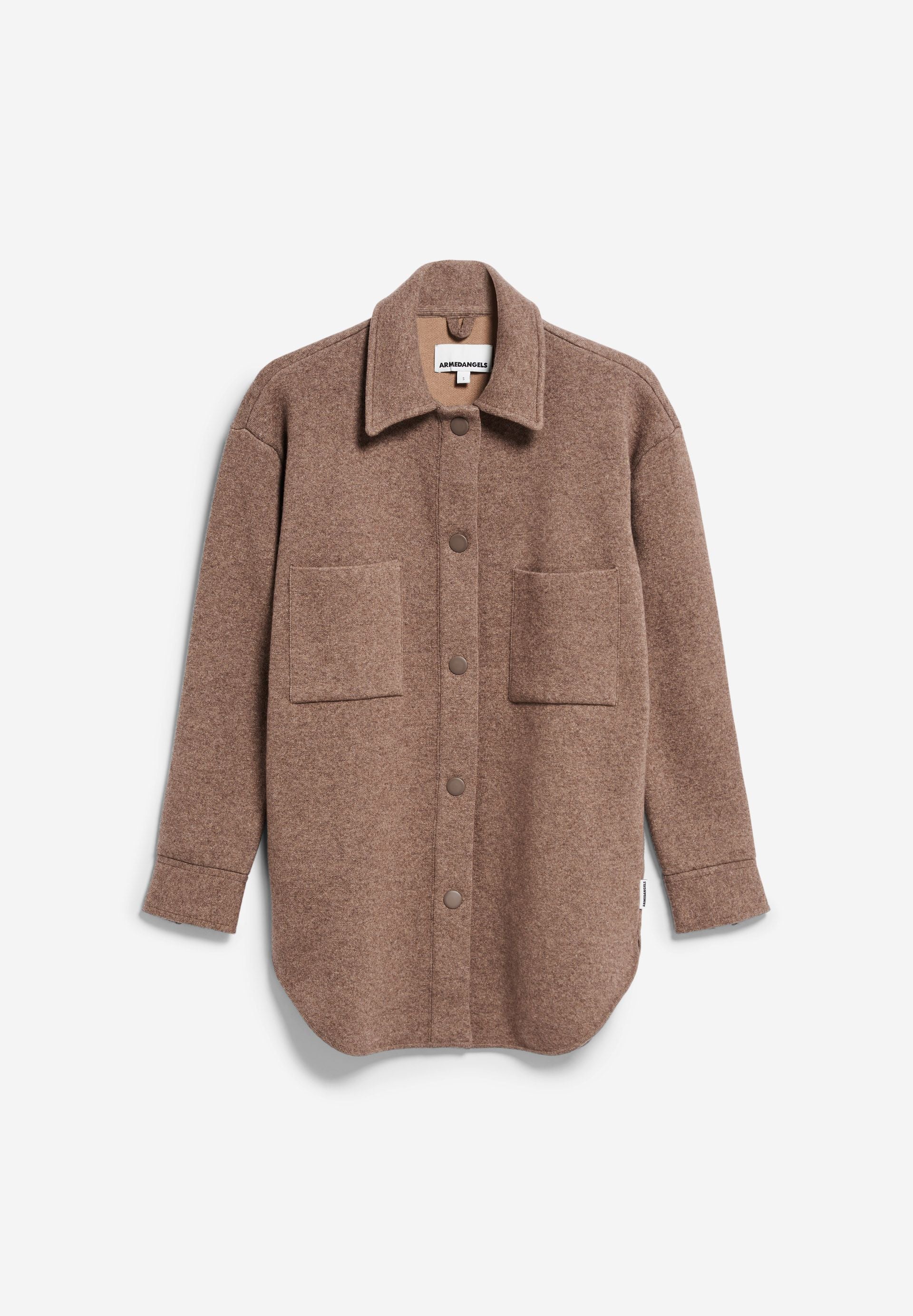 ALMARAA STRICK-OVERSHIRT | cinnamon dust melange - Image 6