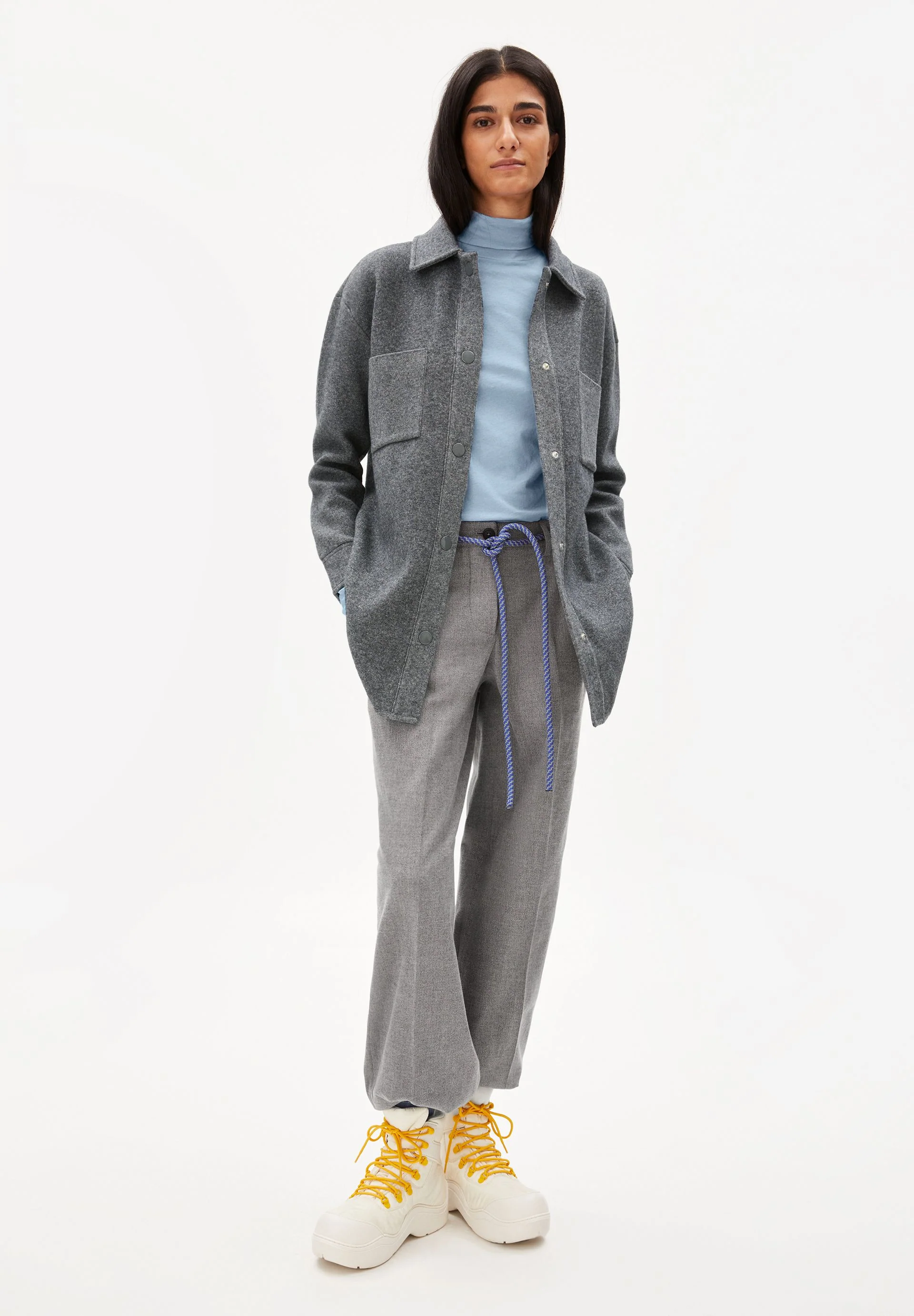 ALMARAA SOFT | mid grey melange-oatmilk - Image 5