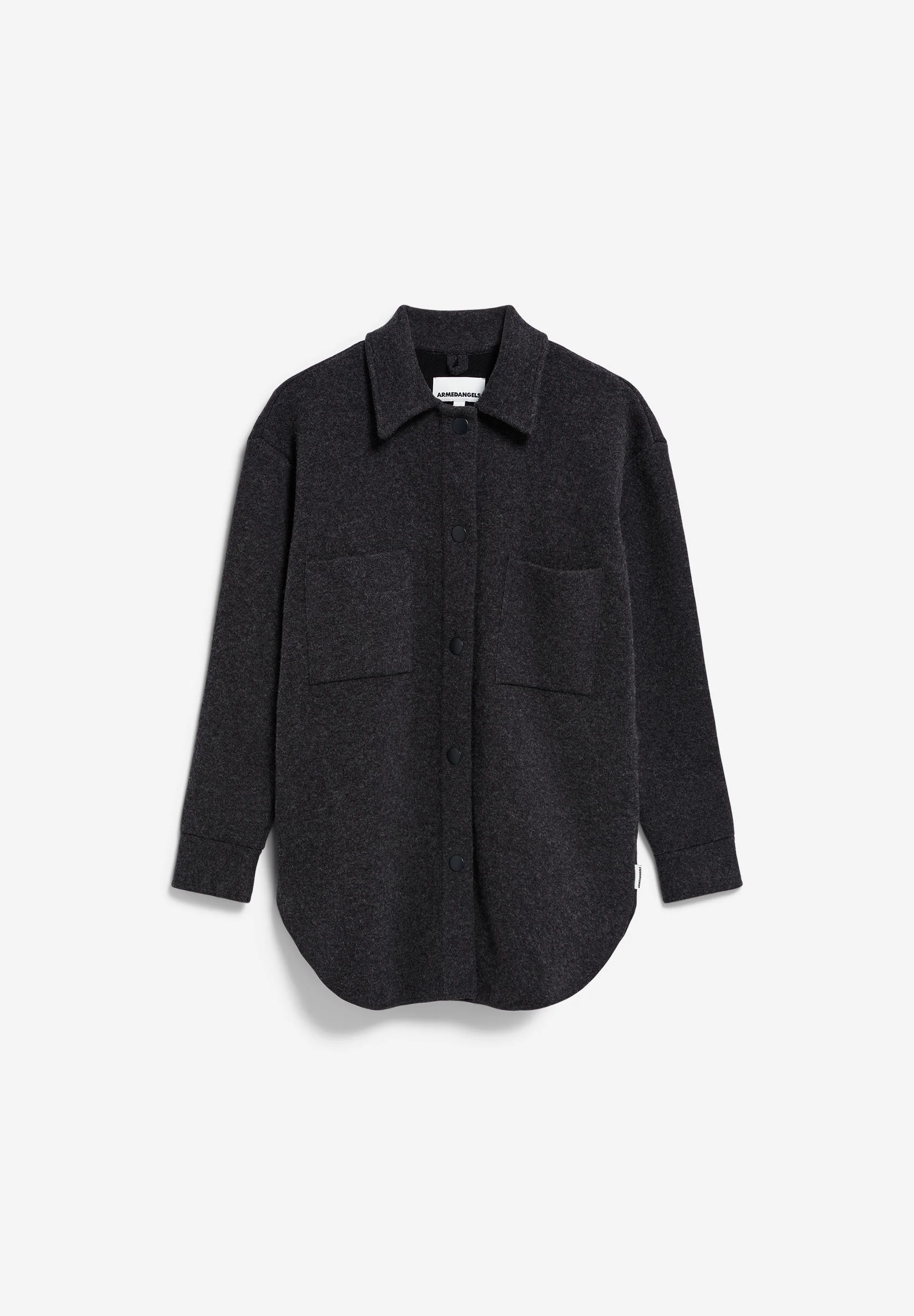 ALMARAA STRICK-OVERSHIRT | steel melange - Image 6
