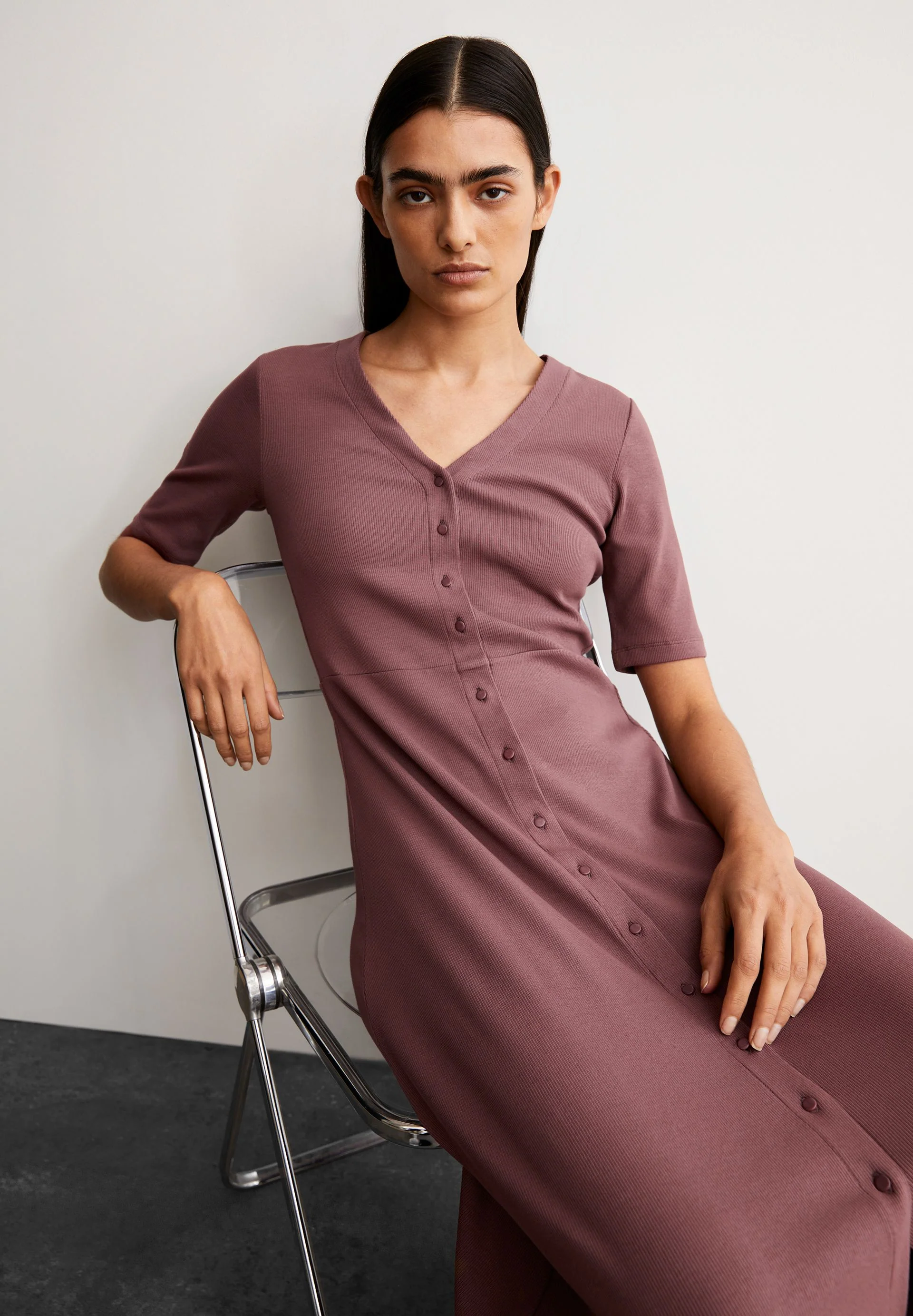 ALURAA KLEID | dark berry - Image 4
