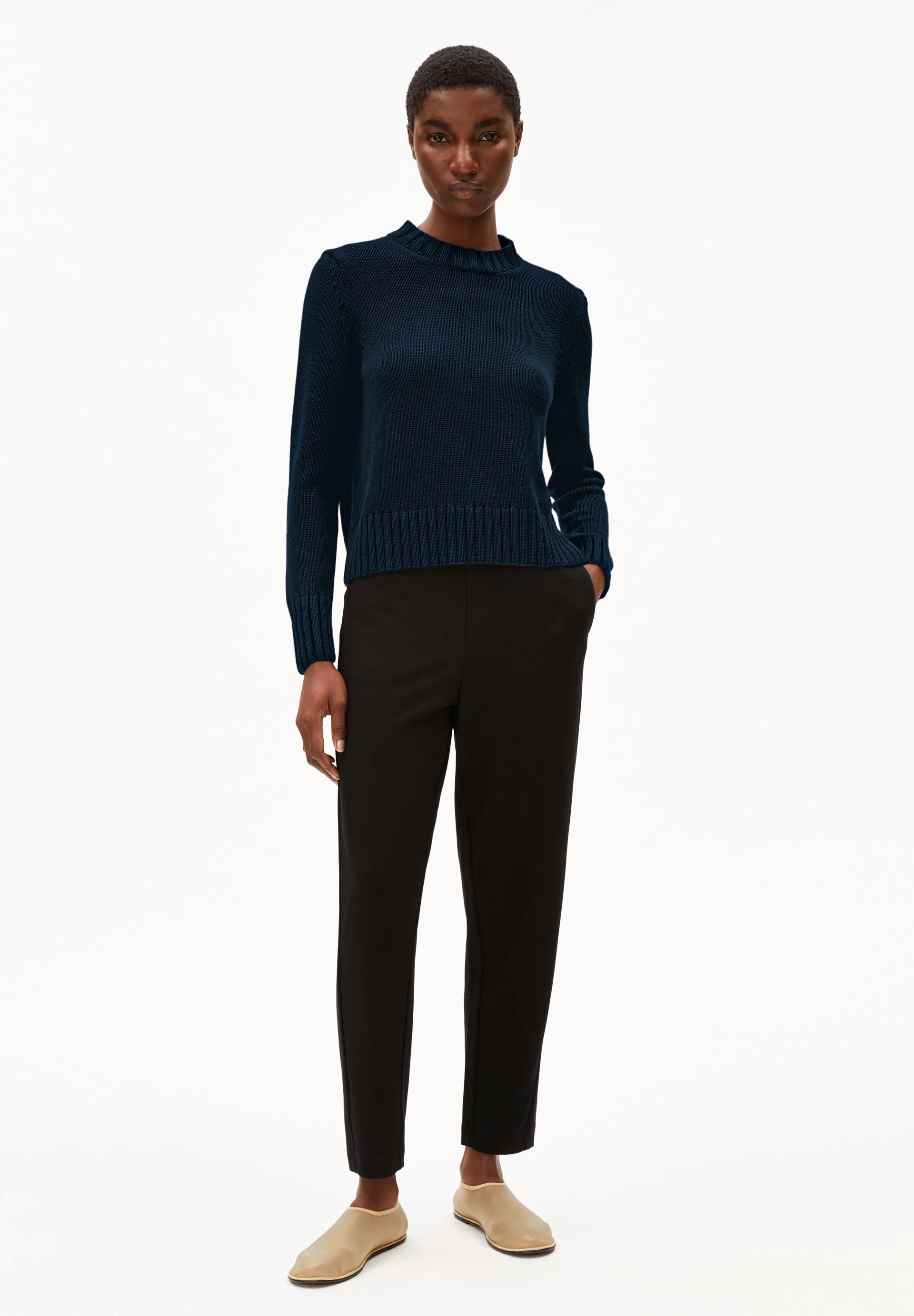 AMALIAAS GMT DYE STRICKPULLOVER | night sky - Image 5