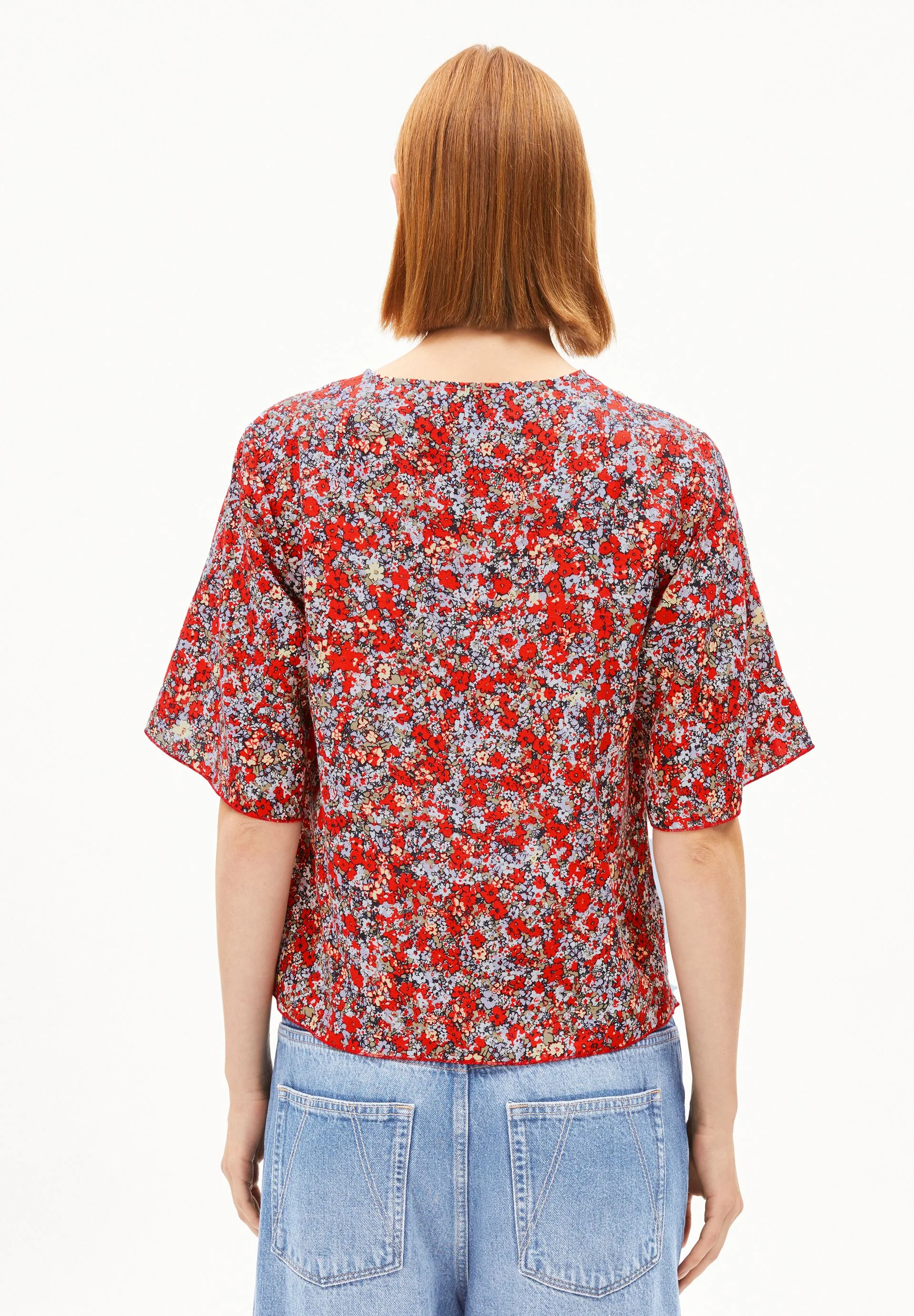 ANDRIKAA MOSAIC LINO | coral blush - Image 2