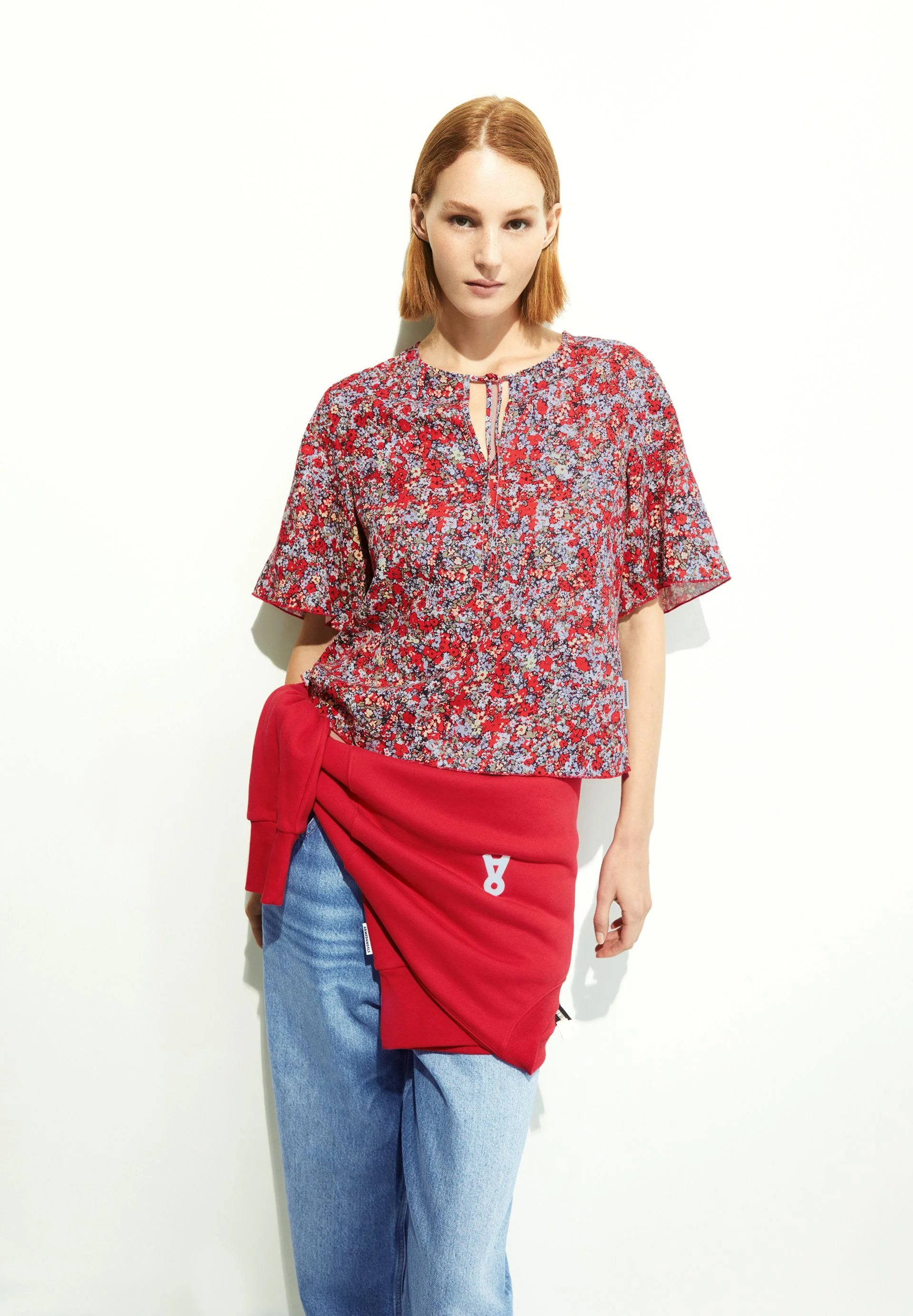 ANDRIKAA MOSAIC LINO | coral blush - Image 4