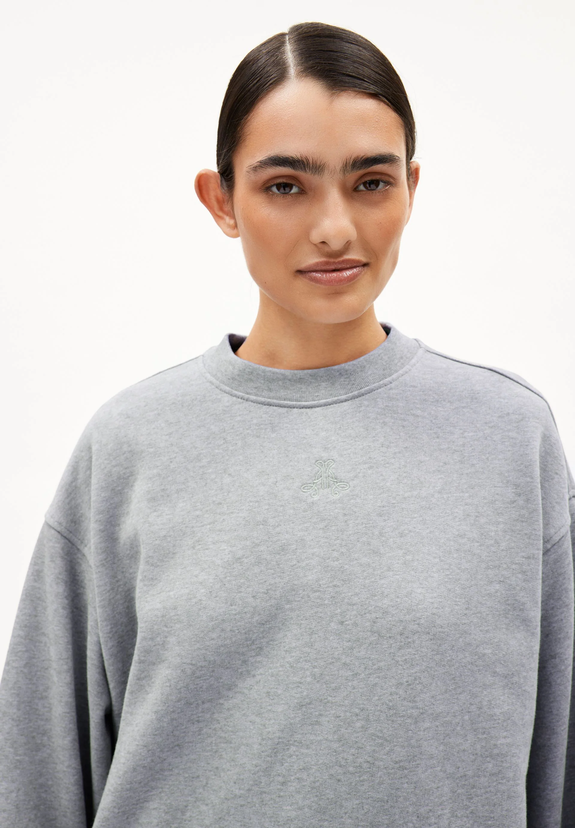 ANWAA SWEATSHIRT | silver melange - Image 3