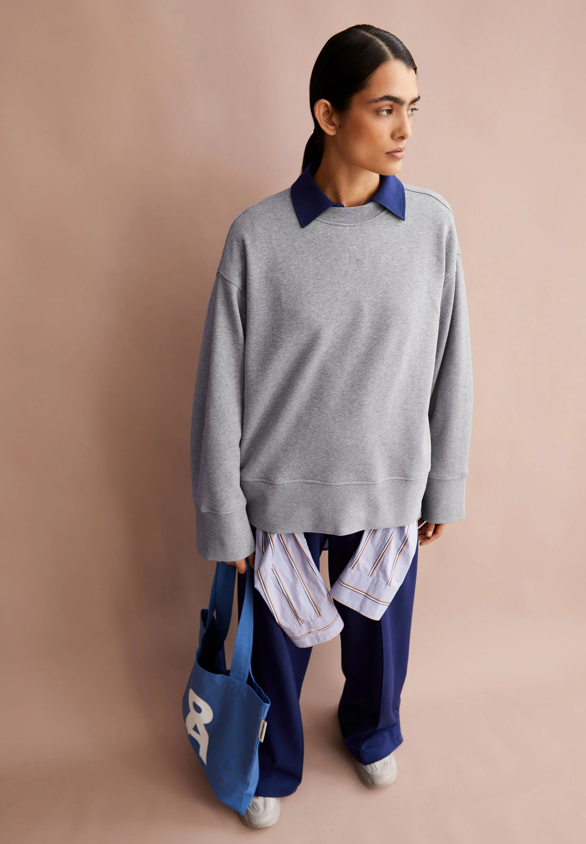 ANWAA SWEATSHIRT | silver melange - Image 4
