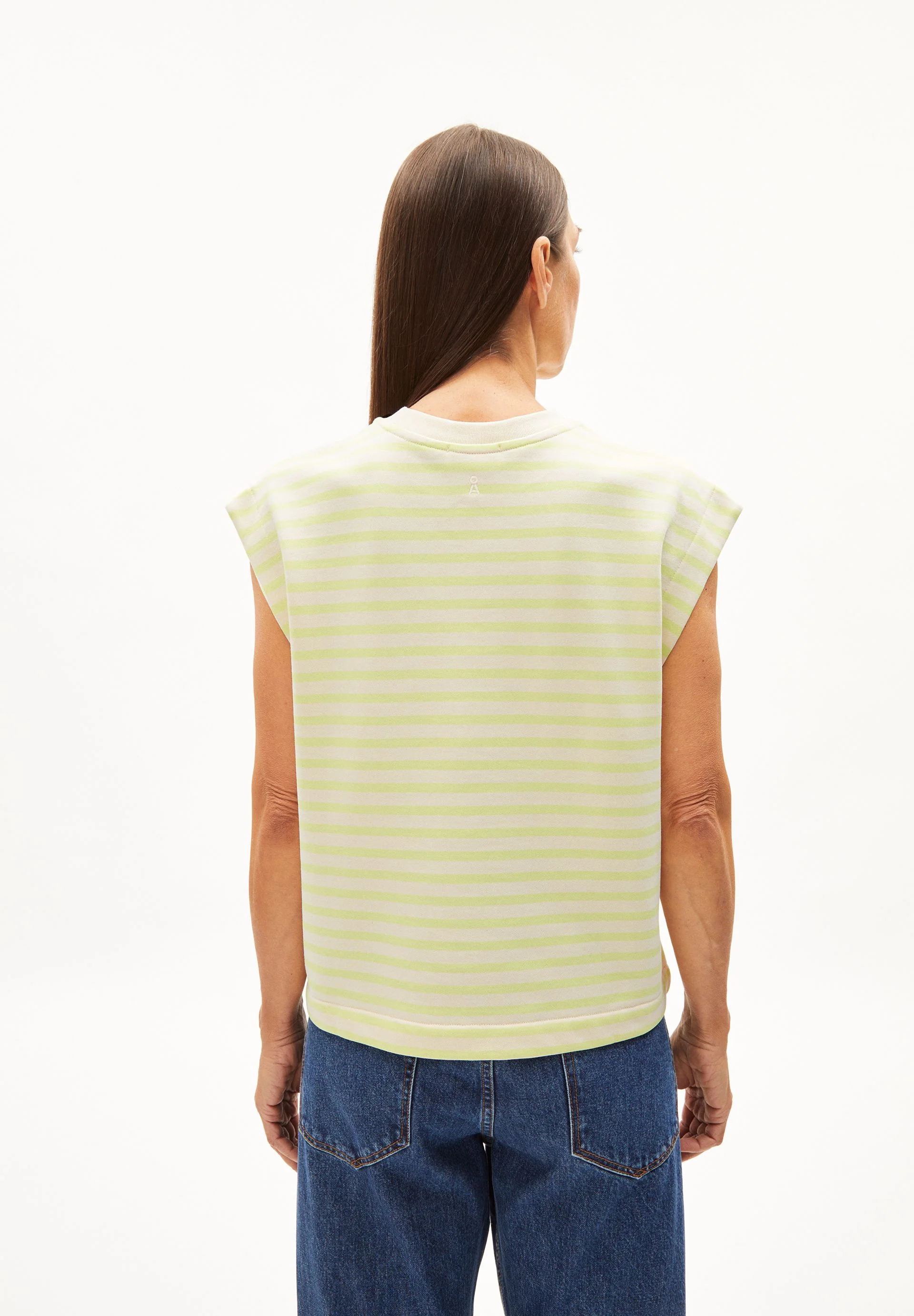ARANJAA STRIPE | light lime-undyed - Image 2