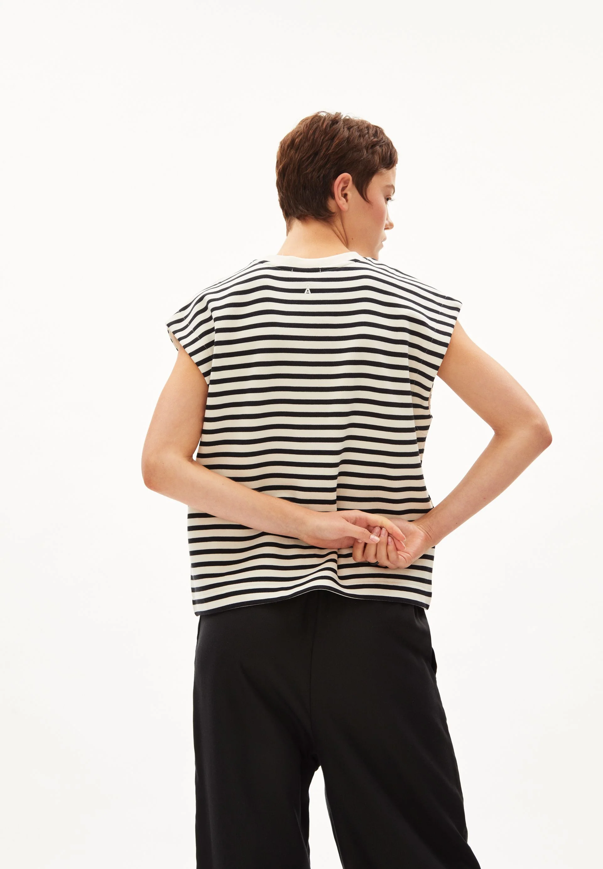ARANJAA STRIPE | undyed-black - Image 2