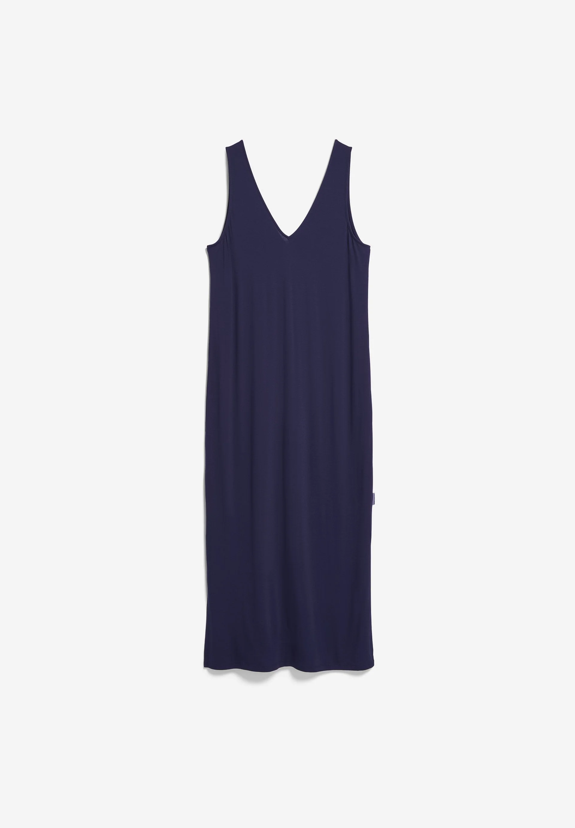 ÄRMELLOSES JERSEY-MIDI-KLEID | tinted navy - Image 6