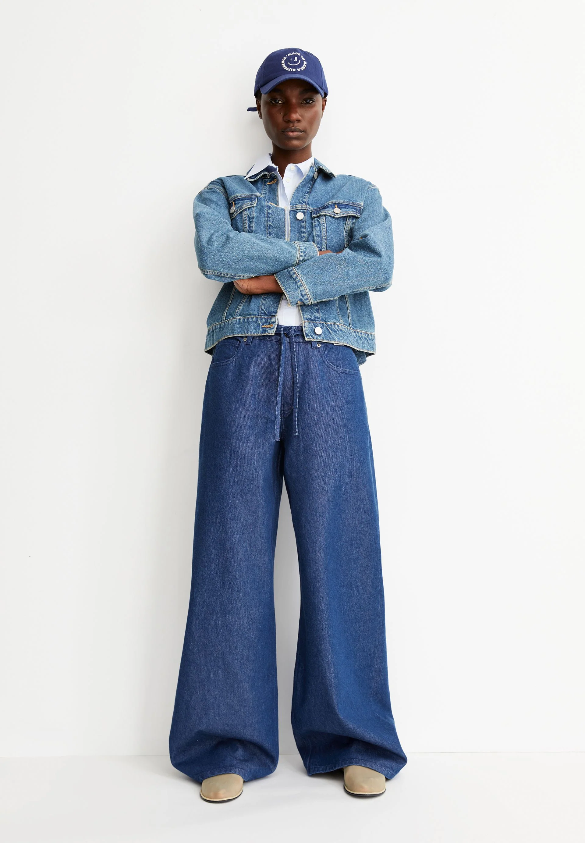 ASTRAEAAS WIDE LEG JEANS | rinse - Image 4