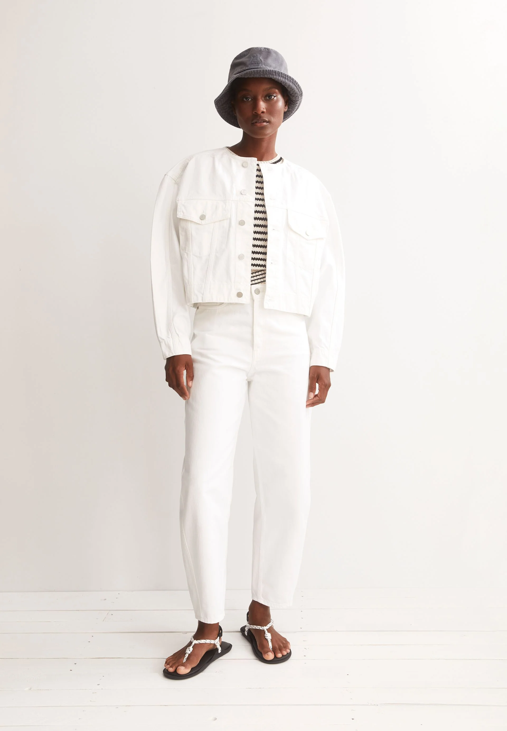 BAARLY BARREL JEANS | white - Image 4