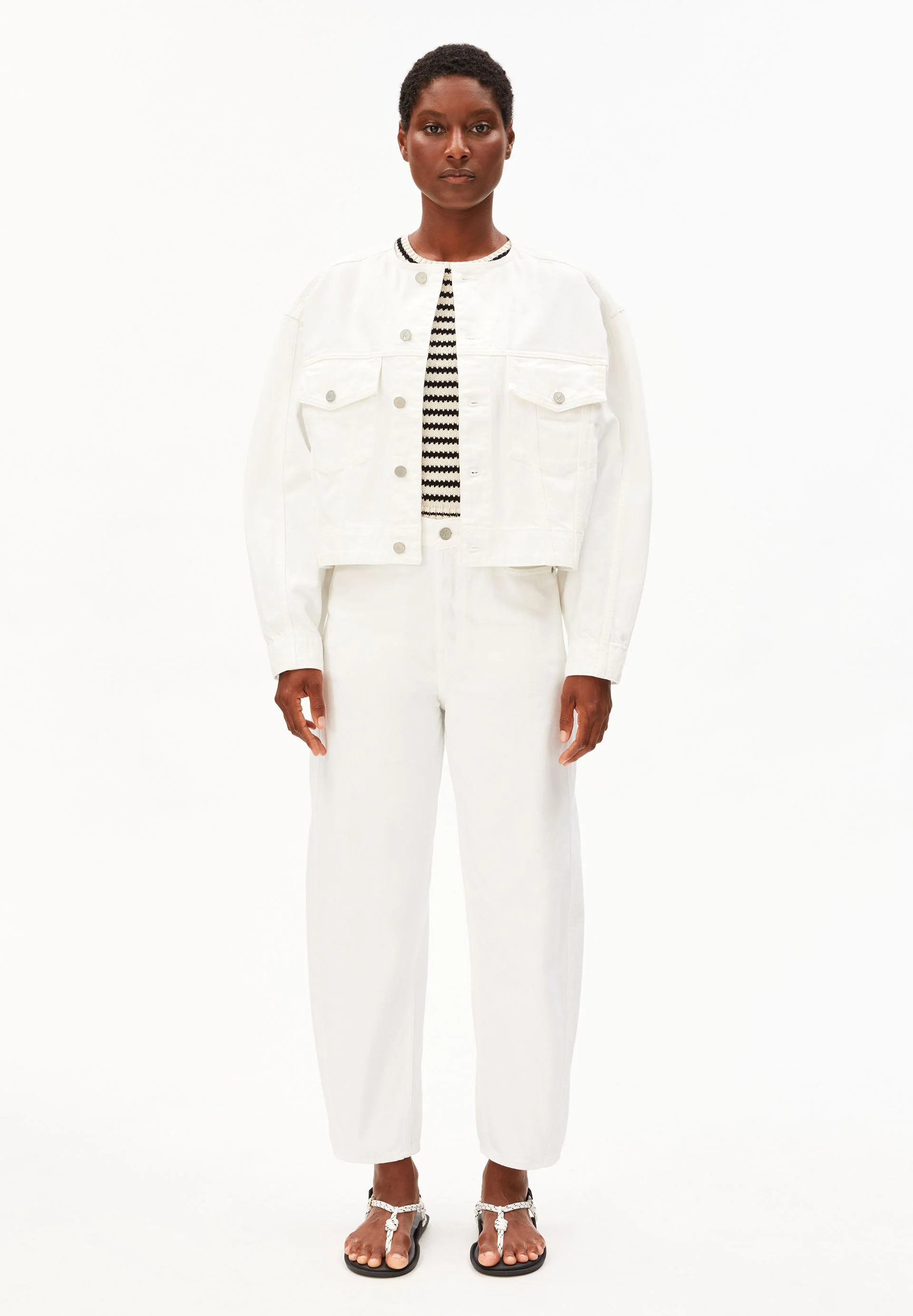 BAARLY BARREL JEANS | white - Image 5