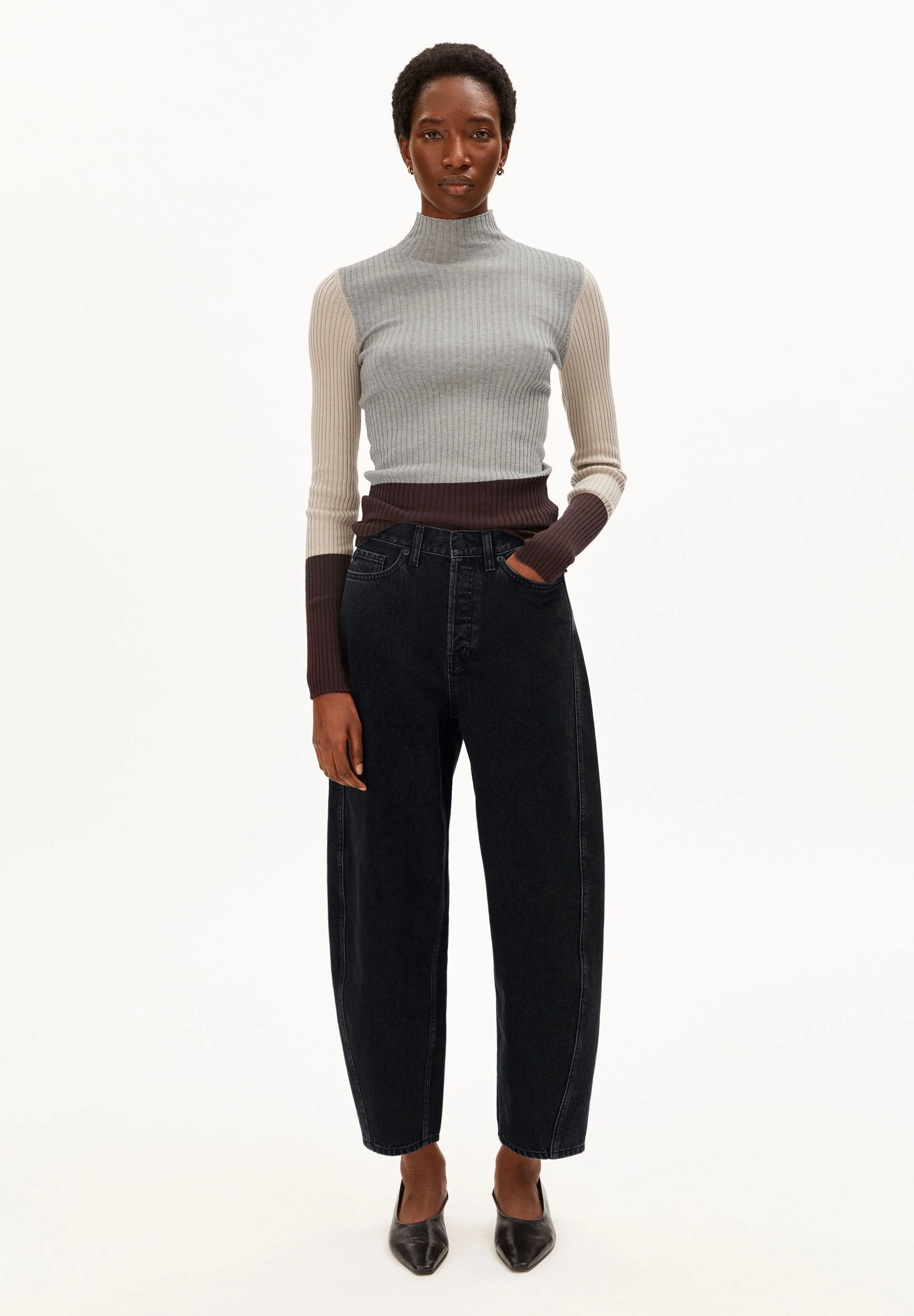 BAARLY BARREL JEANS | ebony black - Image 5