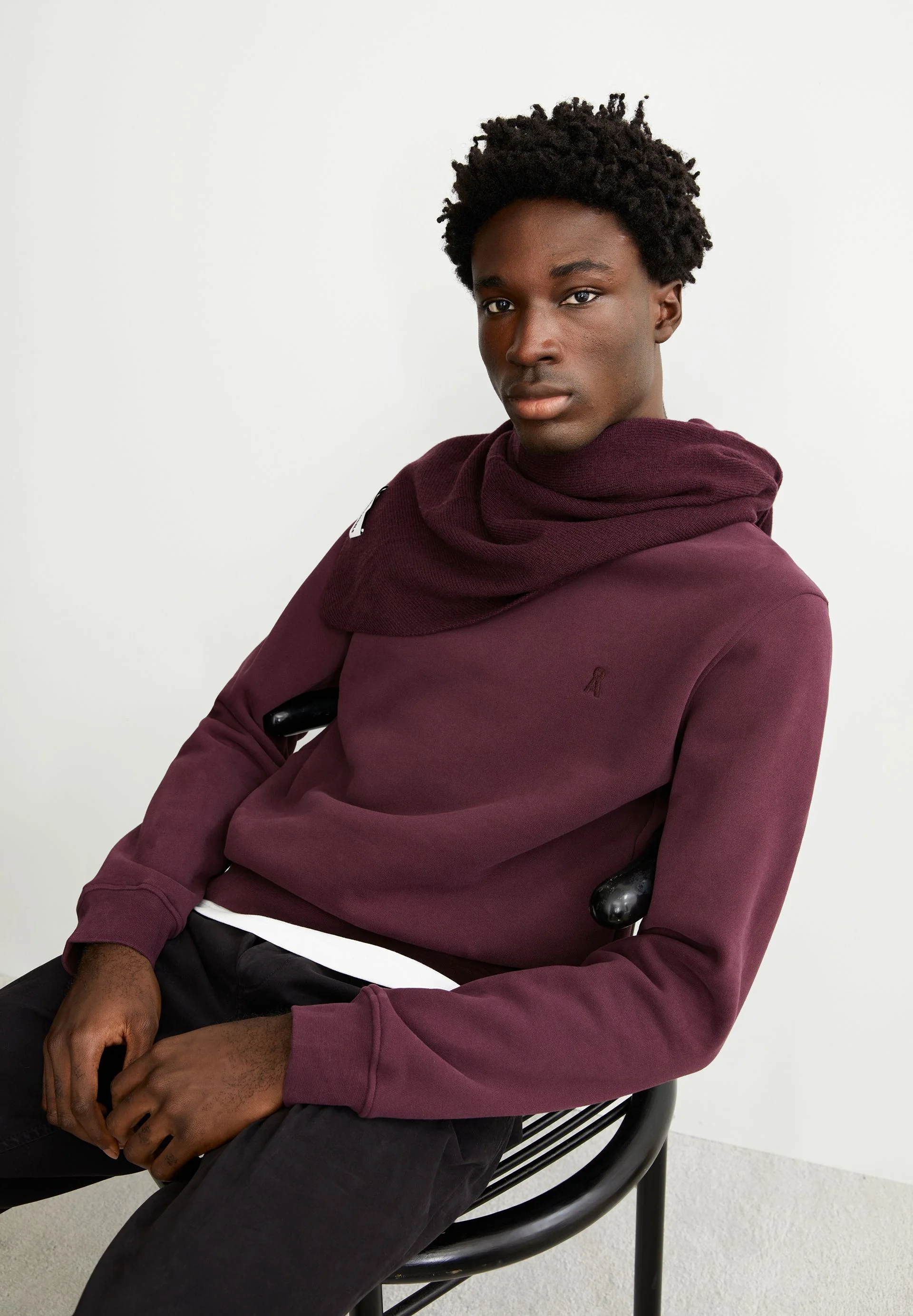 BAARO FLEECE SWEATSHIRT | dark cranberry - Image 4