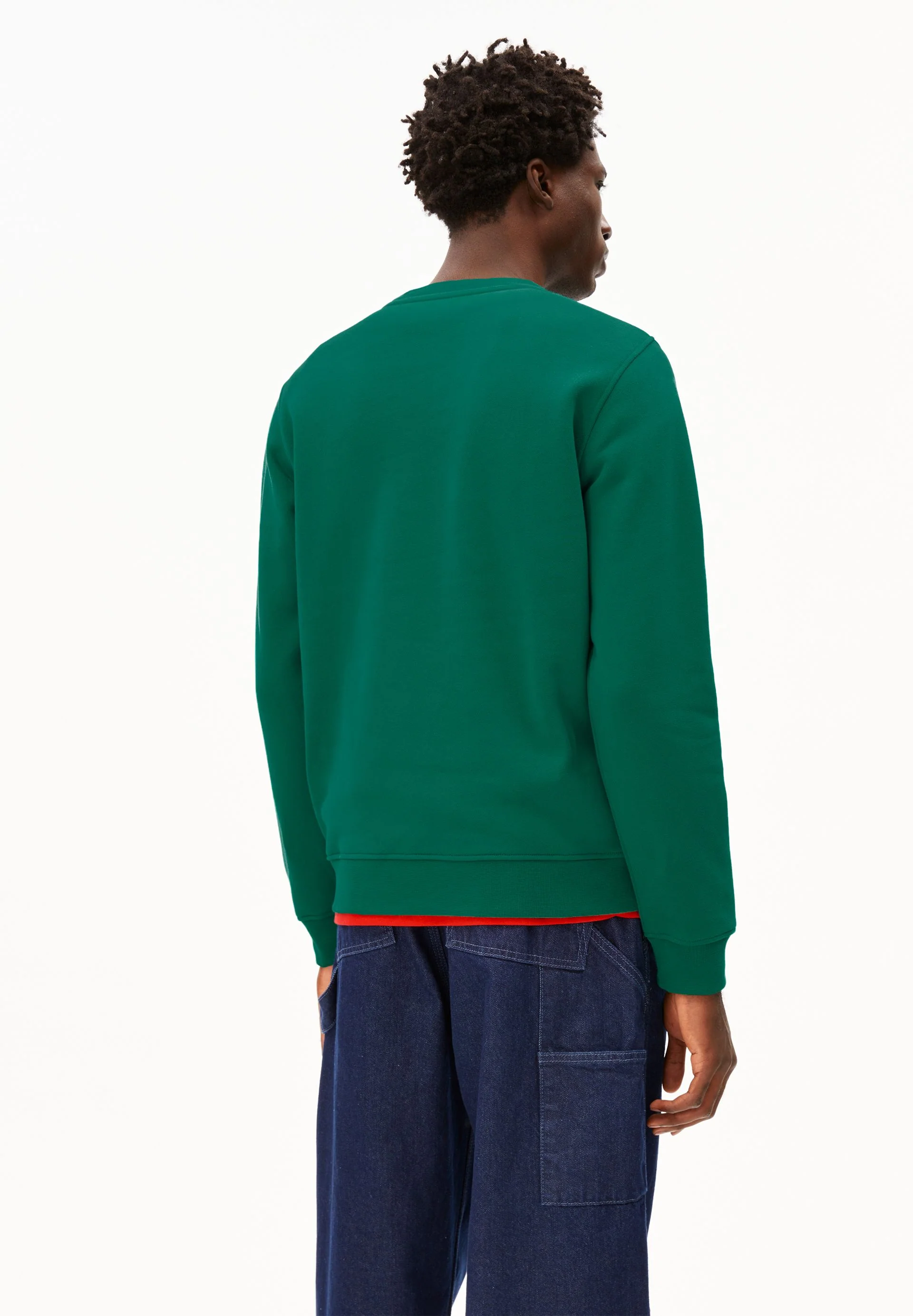 BAARO FLEECE SWEATSHIRT | emerald green - Image 2