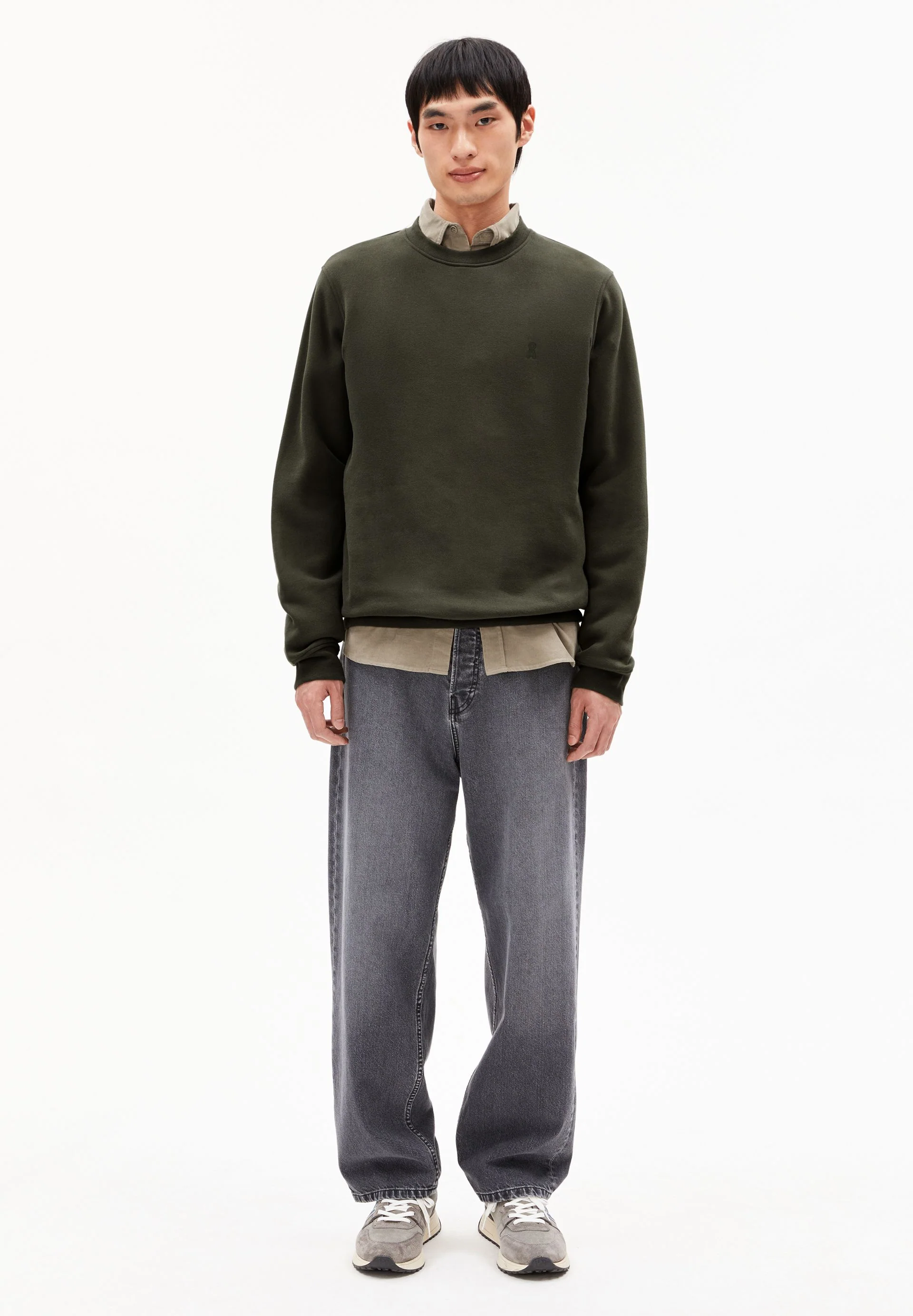 BAARO FLEECE SWEATSHIRT | forest pine - Image 5