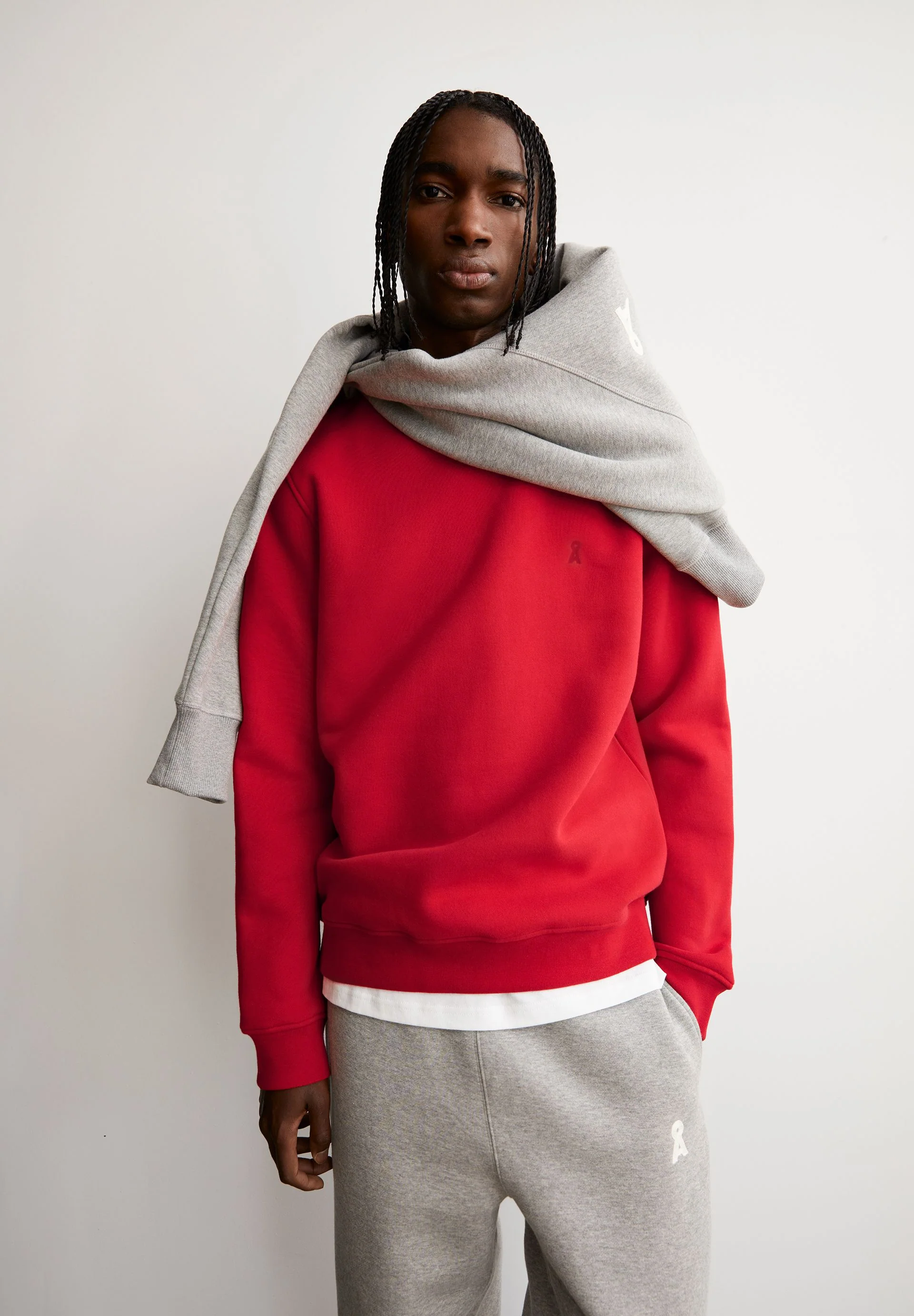 BAARO FLEECE SWEATSHIRT | scarlet red - Image 4