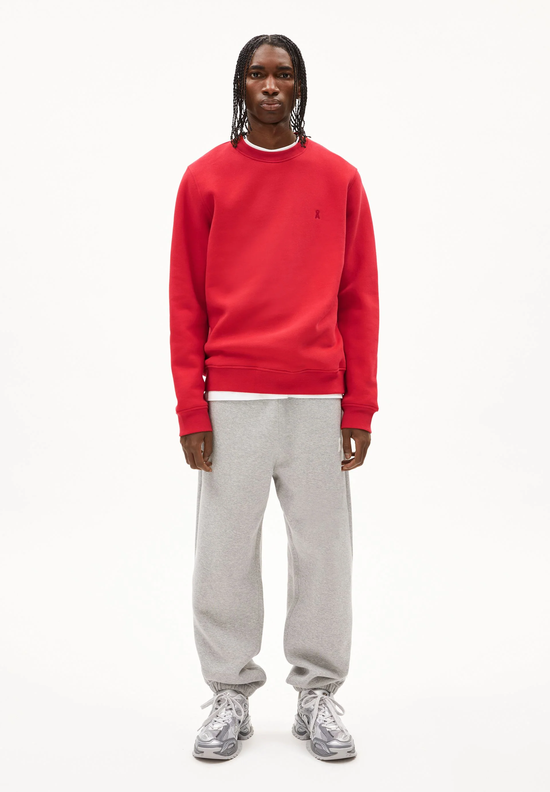 BAARO FLEECE SWEATSHIRT | scarlet red - Image 5
