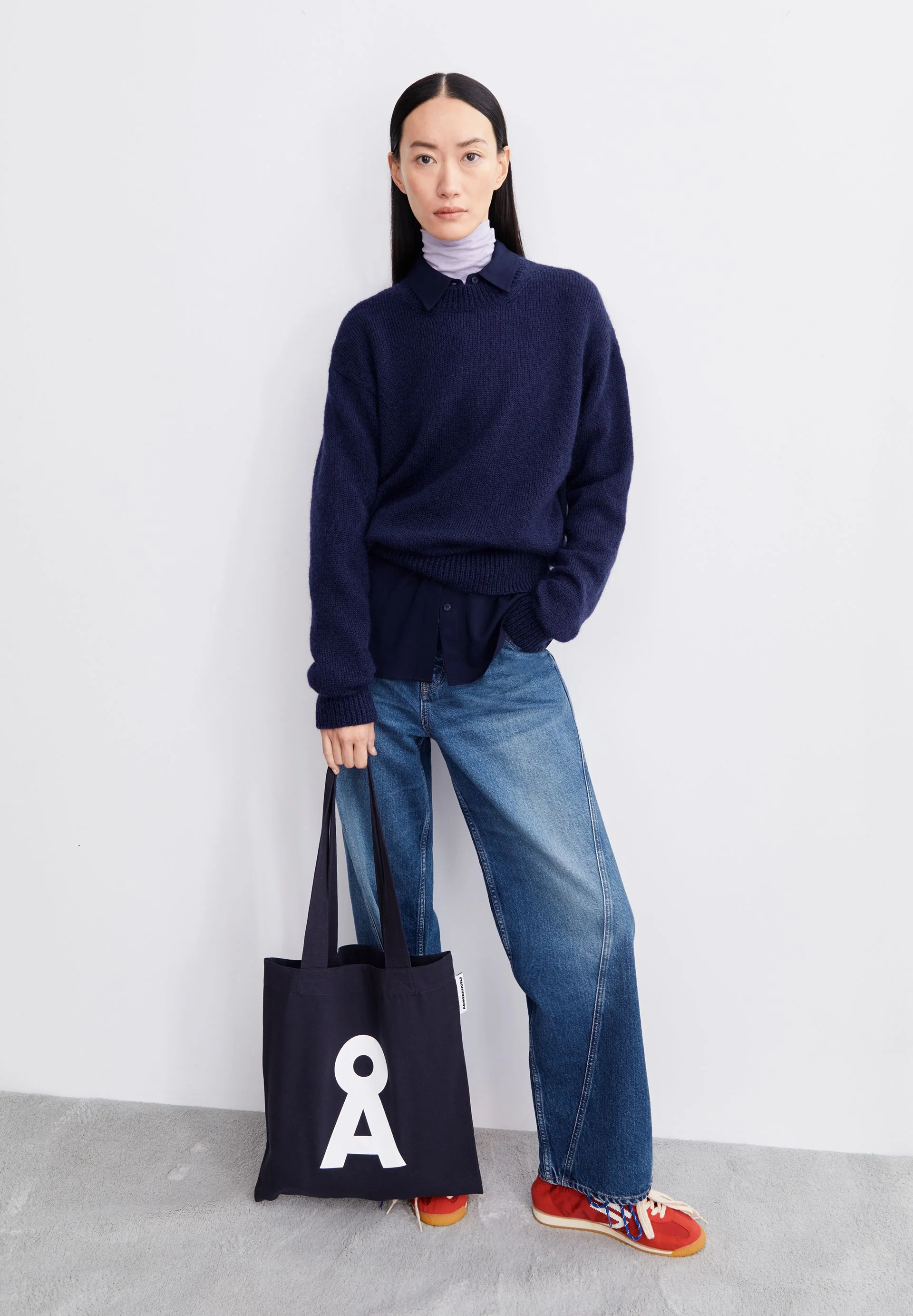 BALBAA PREMIUM STRICKPULLOVER | tinted navy - Image 4
