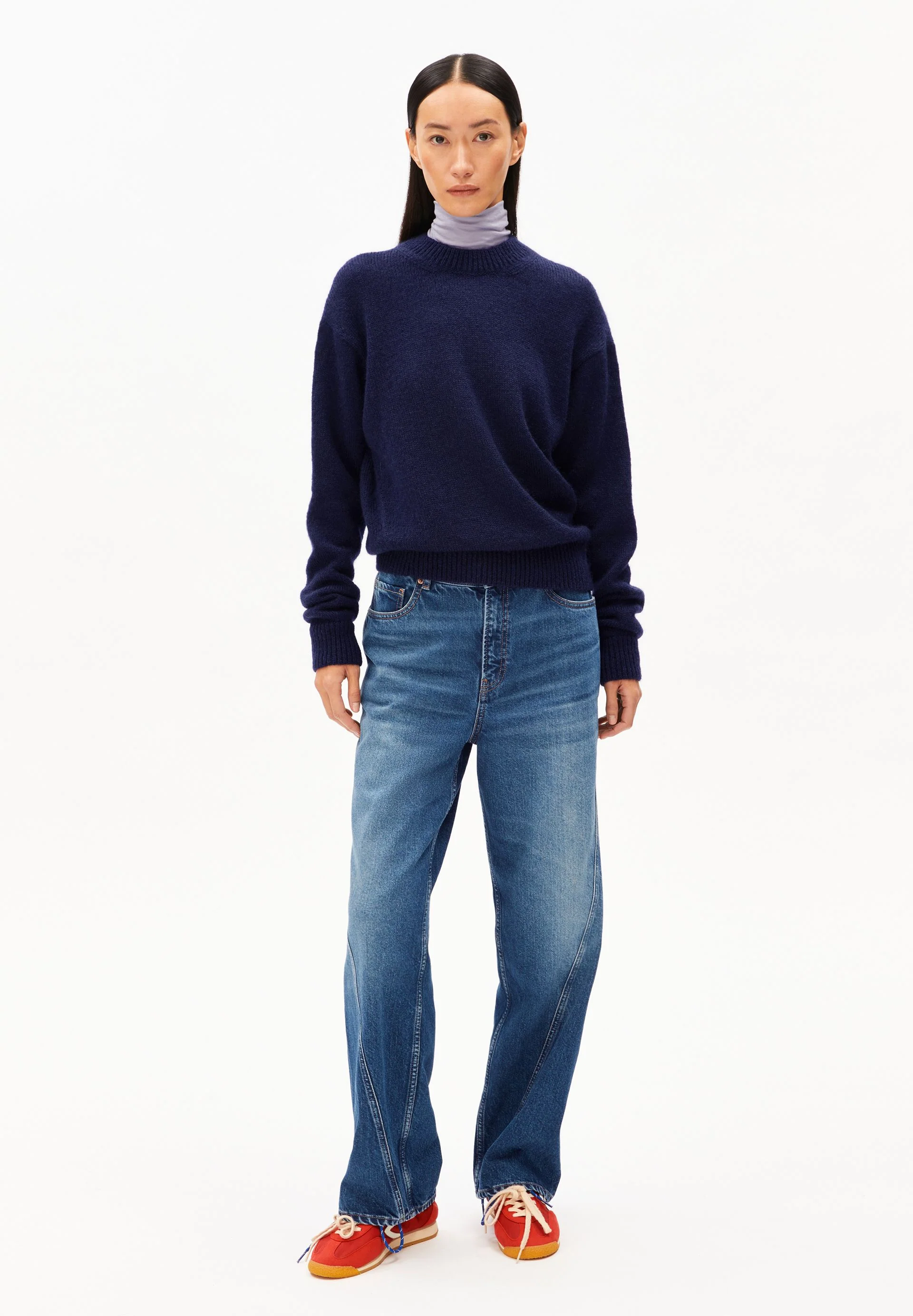 BALBAA PREMIUM STRICKPULLOVER | tinted navy - Image 5