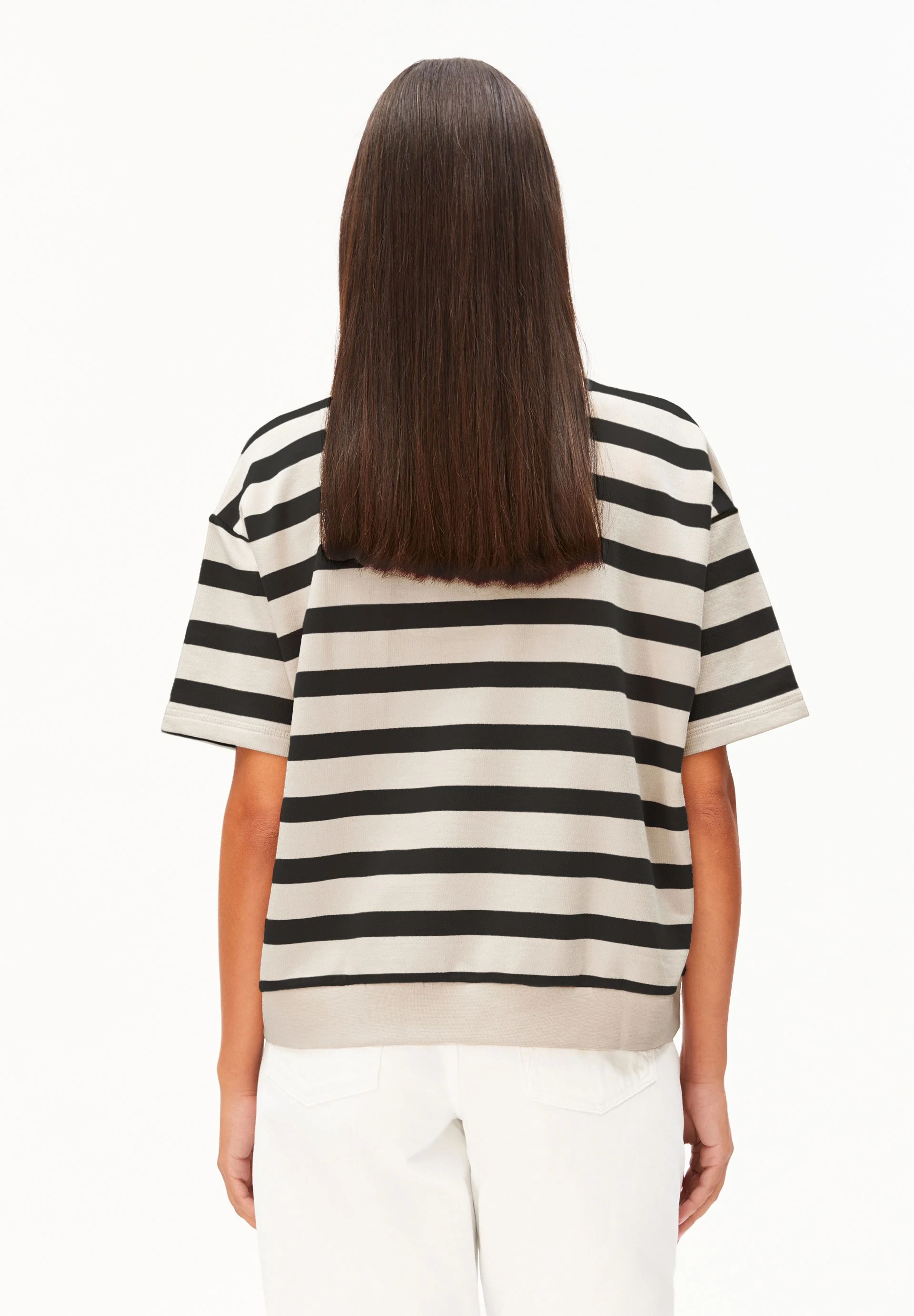 BAMIKAA  GESTREIFTES SWEATSHIRT | undyed-black - Image 2