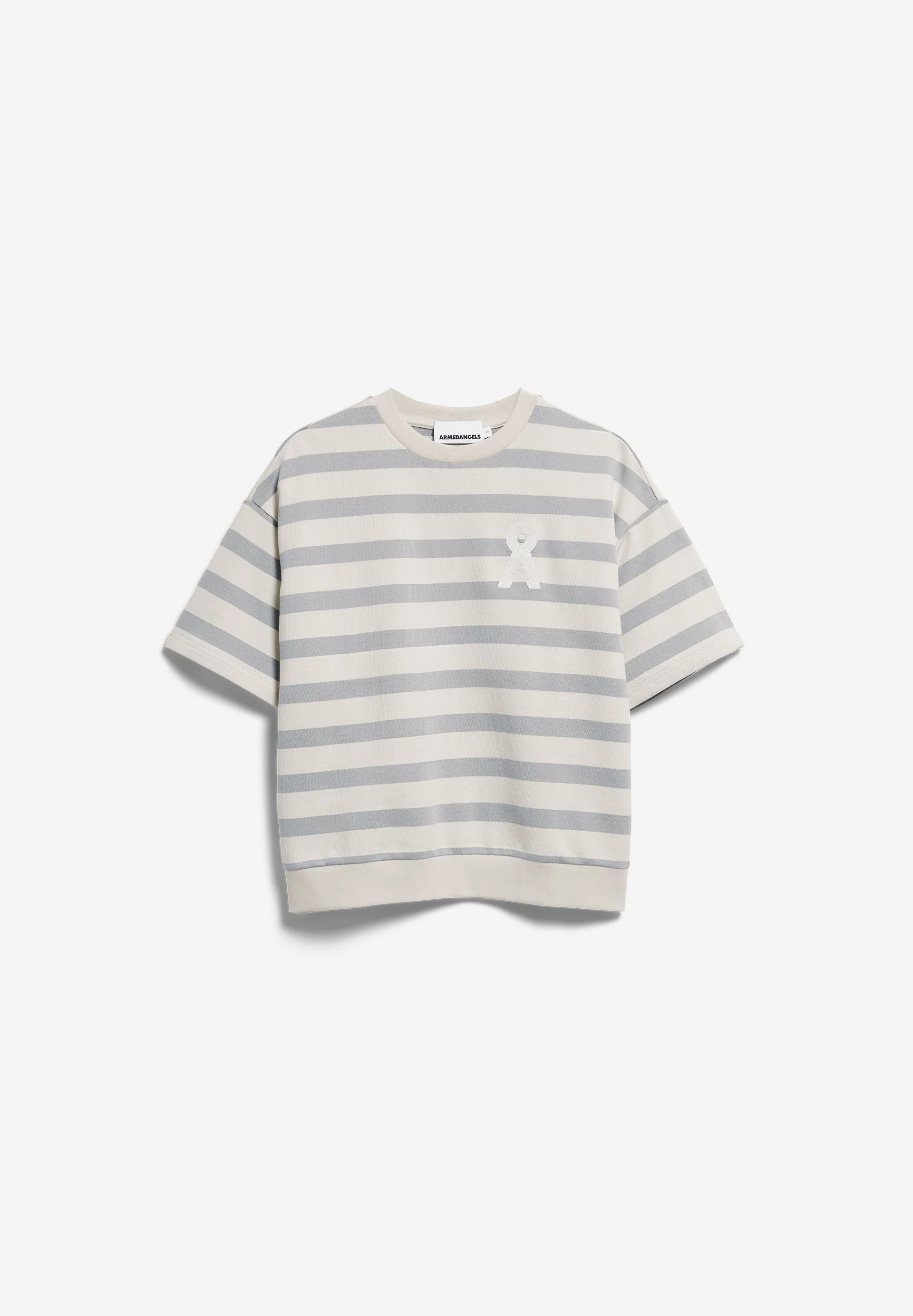 BAMIKAA  GESTREIFTES SWEATSHIRT | undyed-seal grey - Image 6