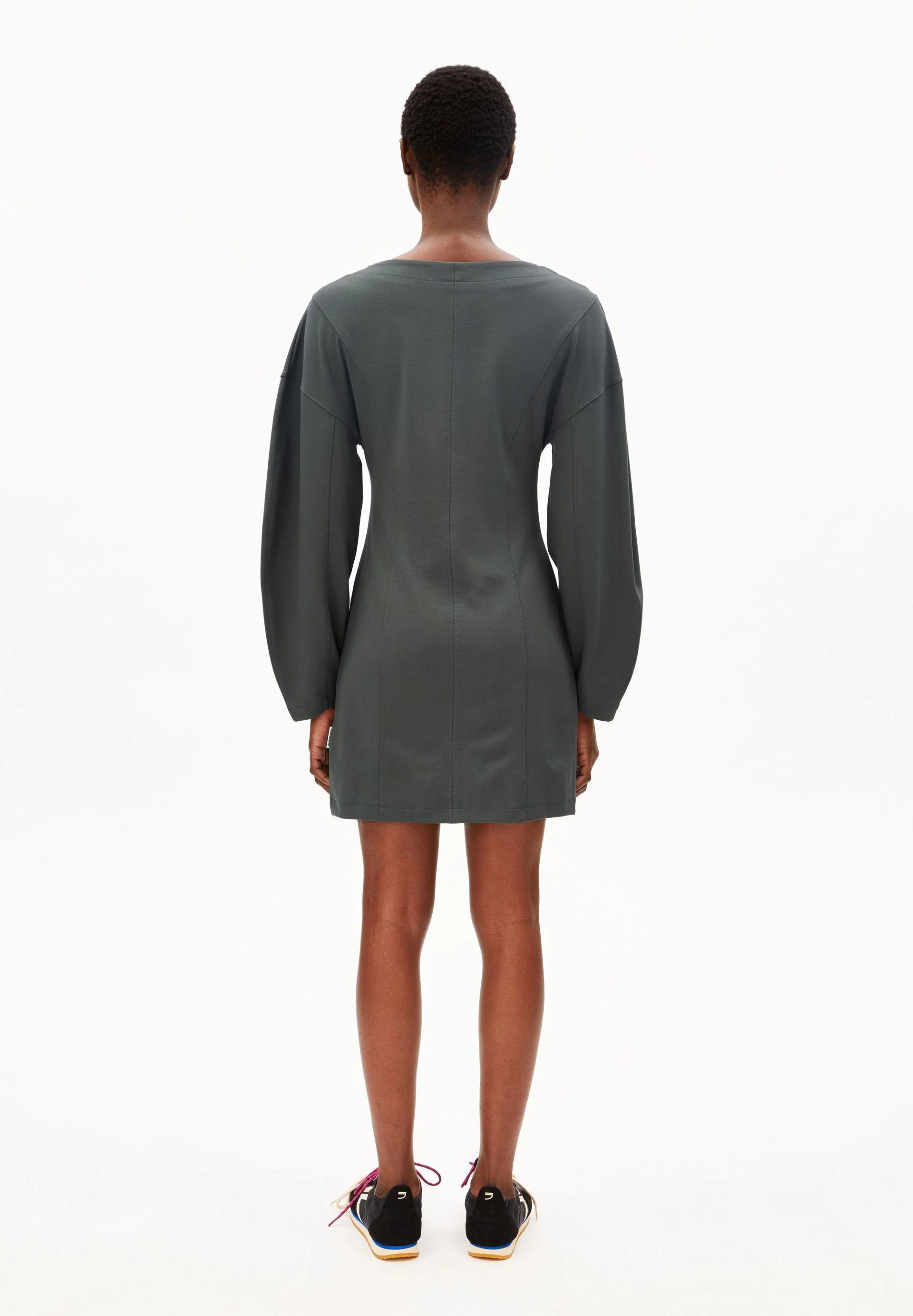 BARREL MINI-JERSEYKLEID | space steel - Image 2