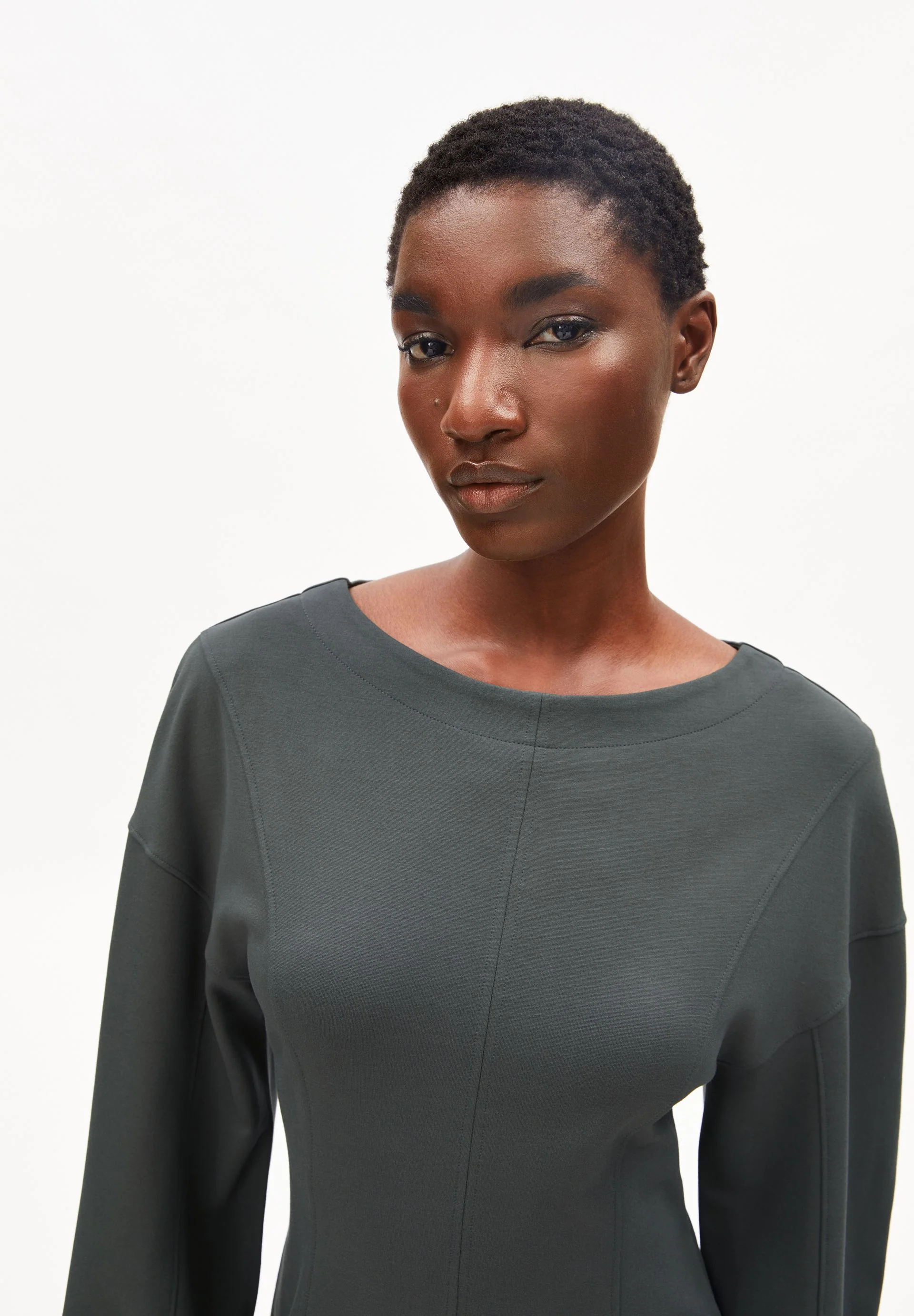 BARREL MINI-JERSEYKLEID | space steel - Image 3