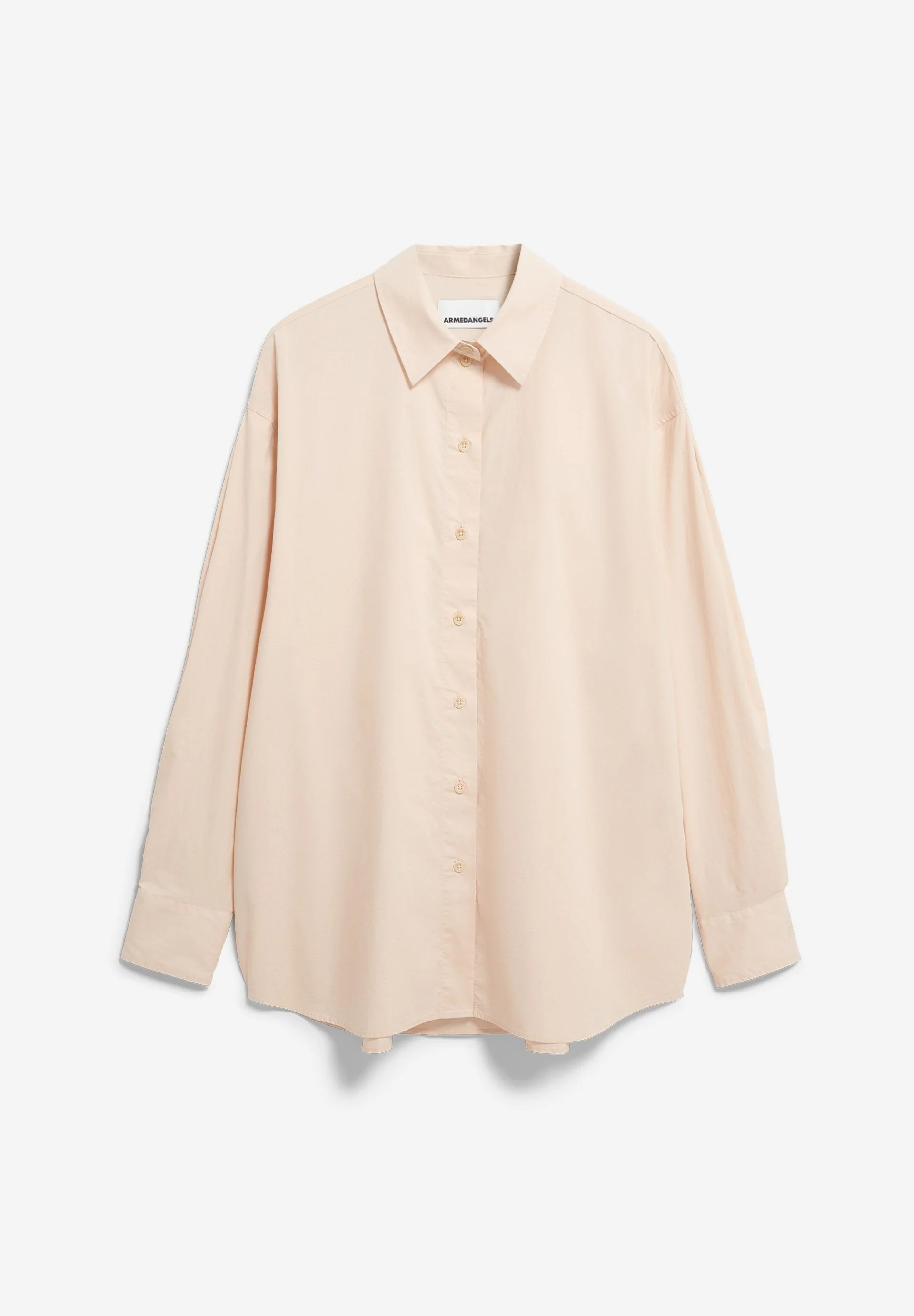 POPLINBLUSE BARREL-ÄRMEL | pale peach - Image 6