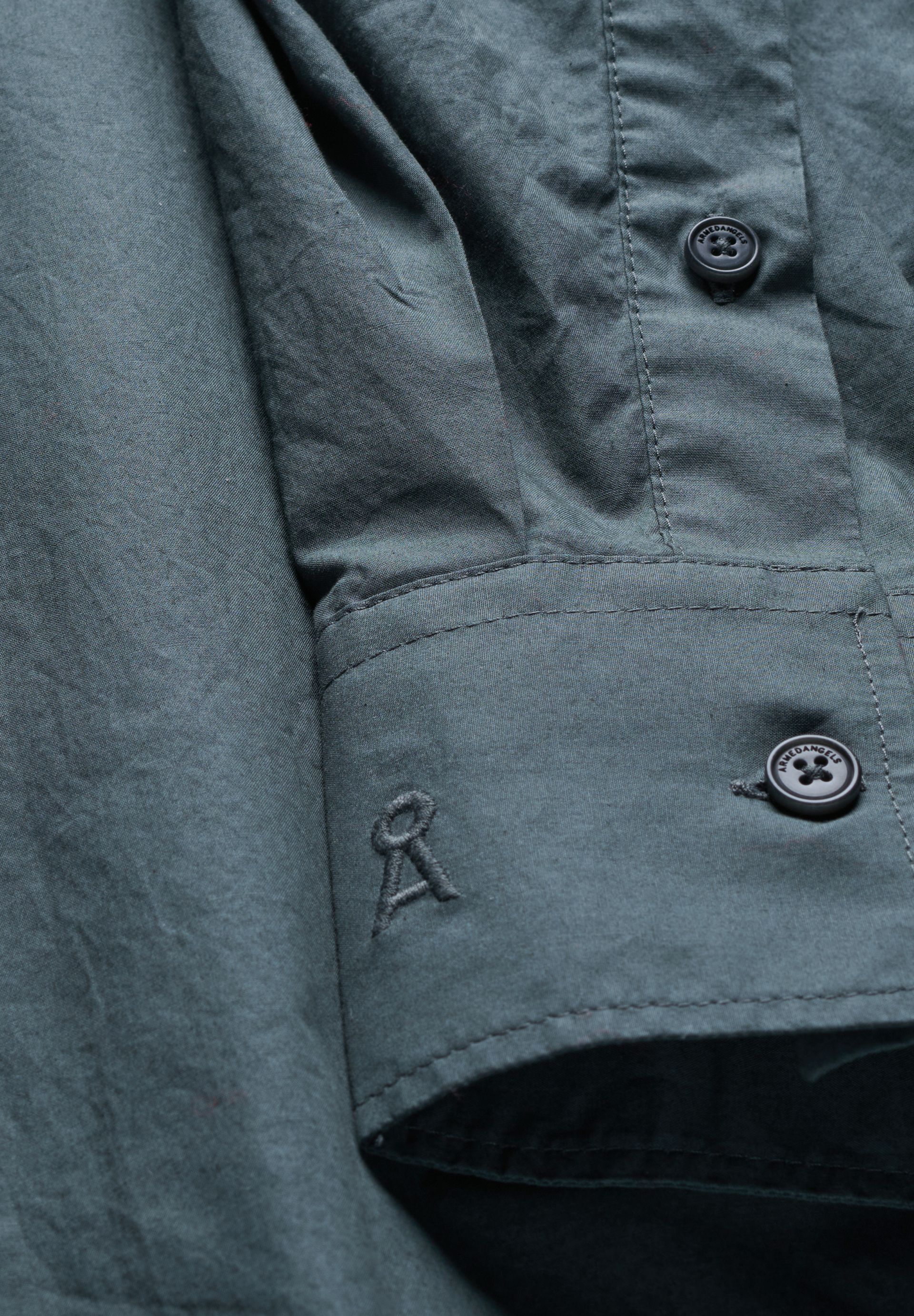 BARREL POPLIN KLEID | space steel - Image 6