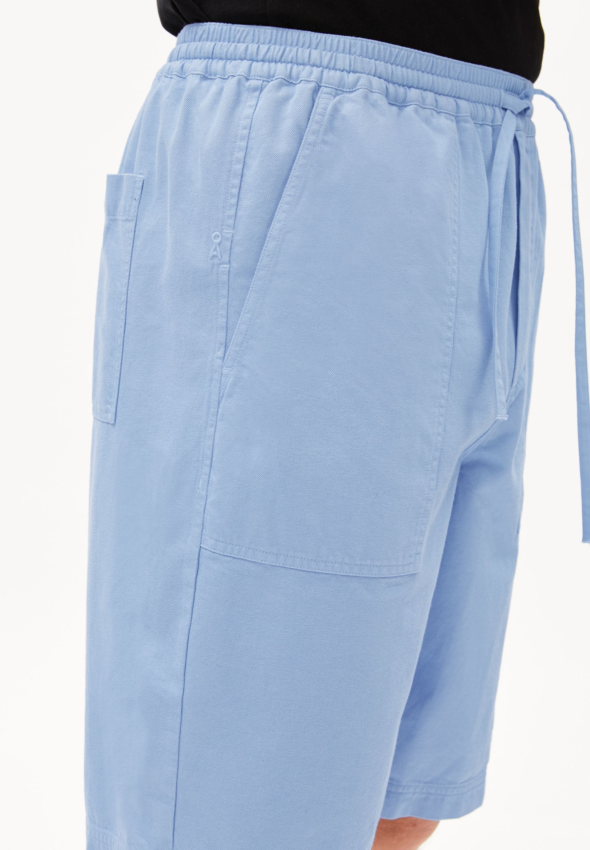 BAUMWOLL-LEINEN SHORTS | wedgwood - Image 3