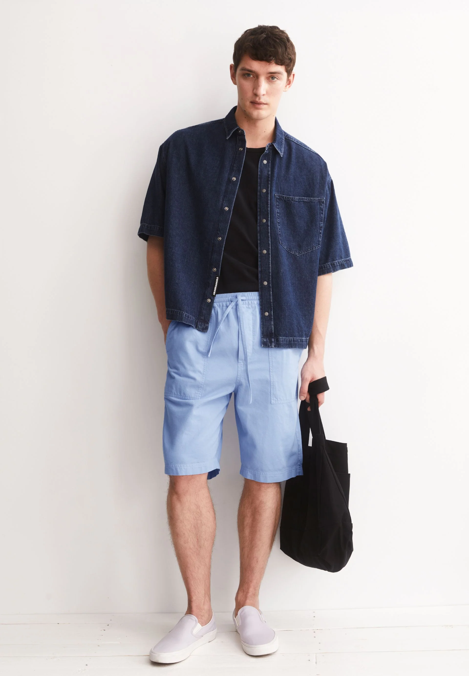 BAUMWOLL-LEINEN SHORTS | wedgwood - Image 4