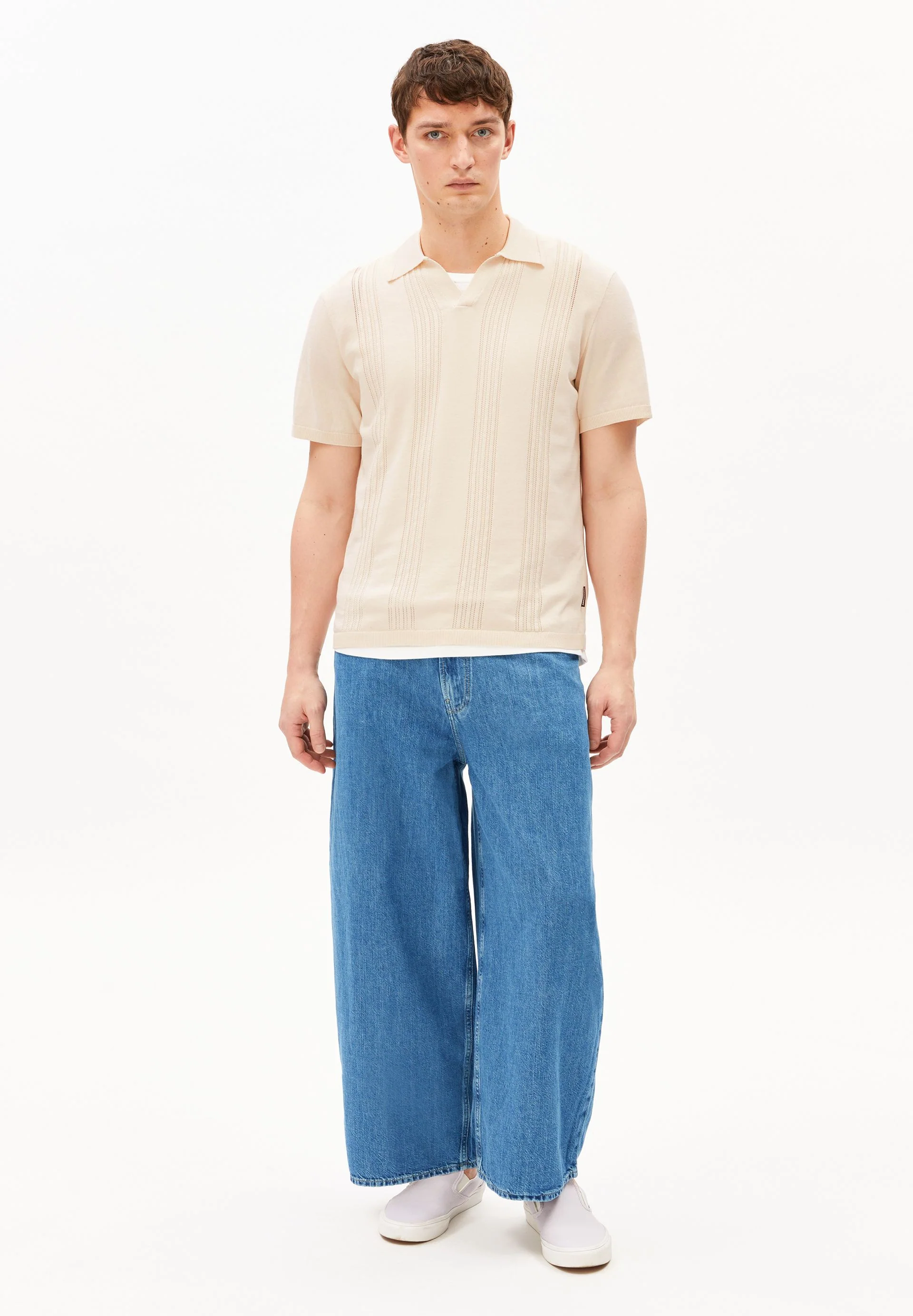 BAUMWOLL-STRICKPOLOSHIRT | pure - Image 5