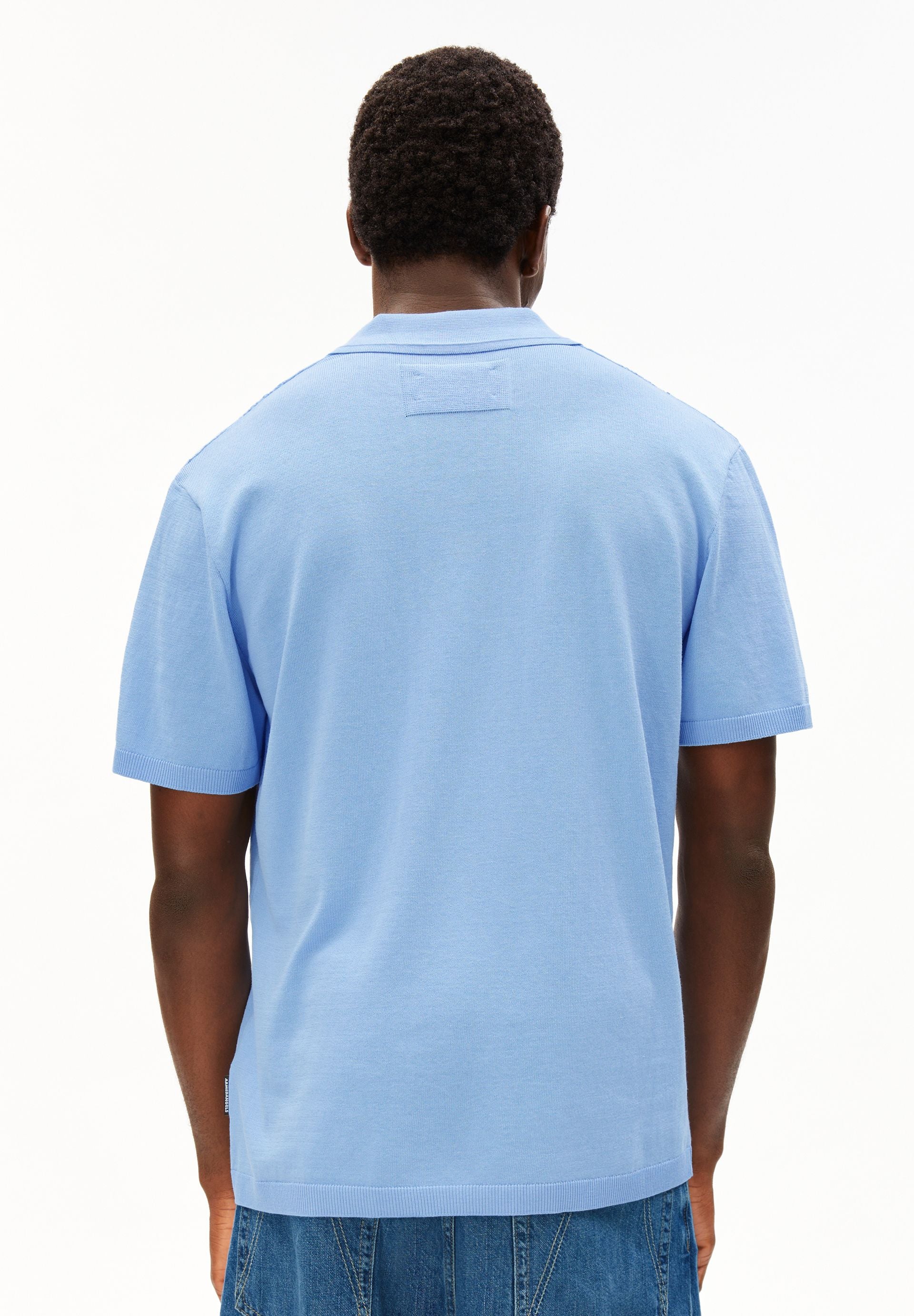BAUMWOLL-STRICKPOLOSHIRT | wedgwood - Image 2