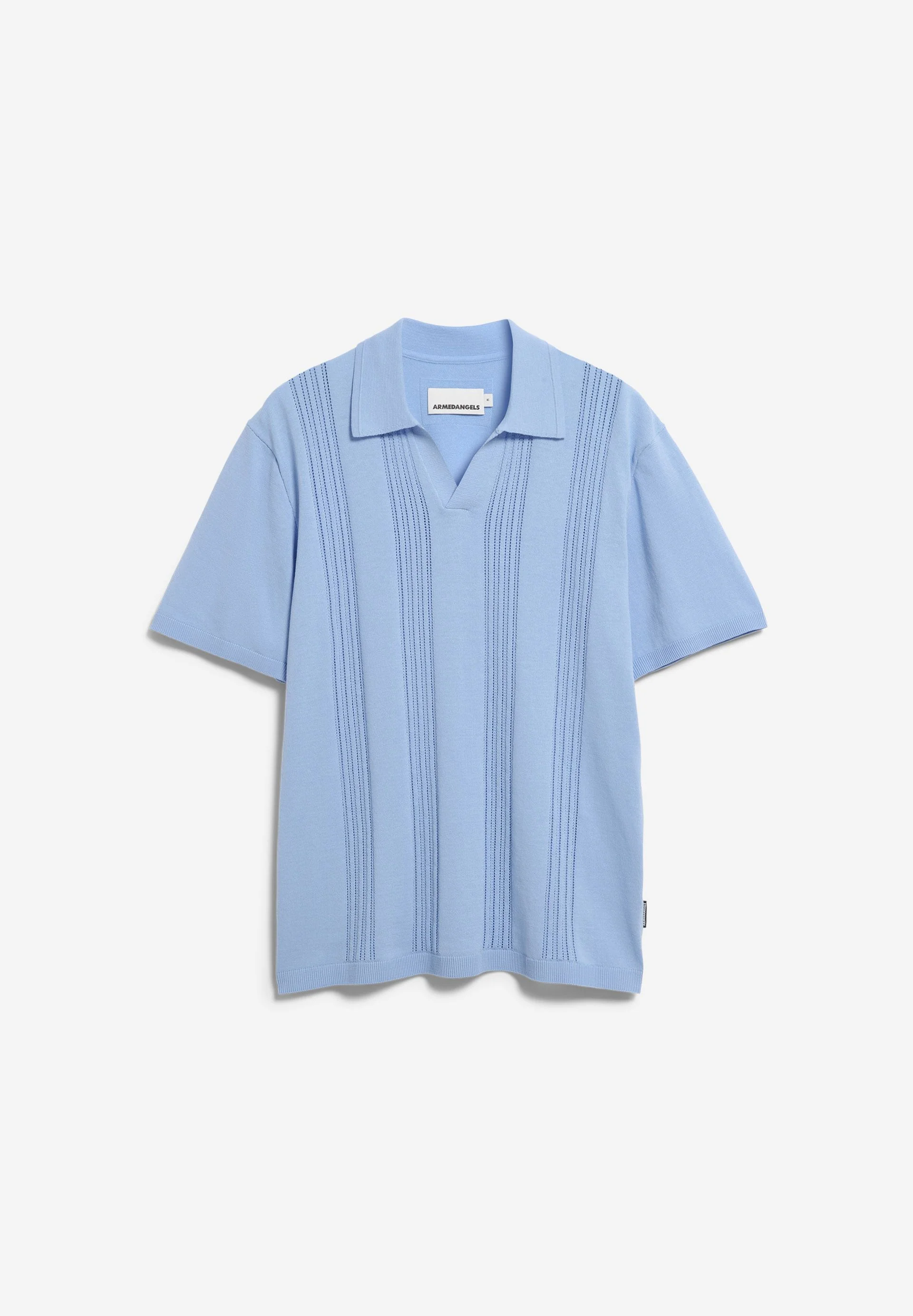BAUMWOLL-STRICKPOLOSHIRT | wedgwood - Image 6