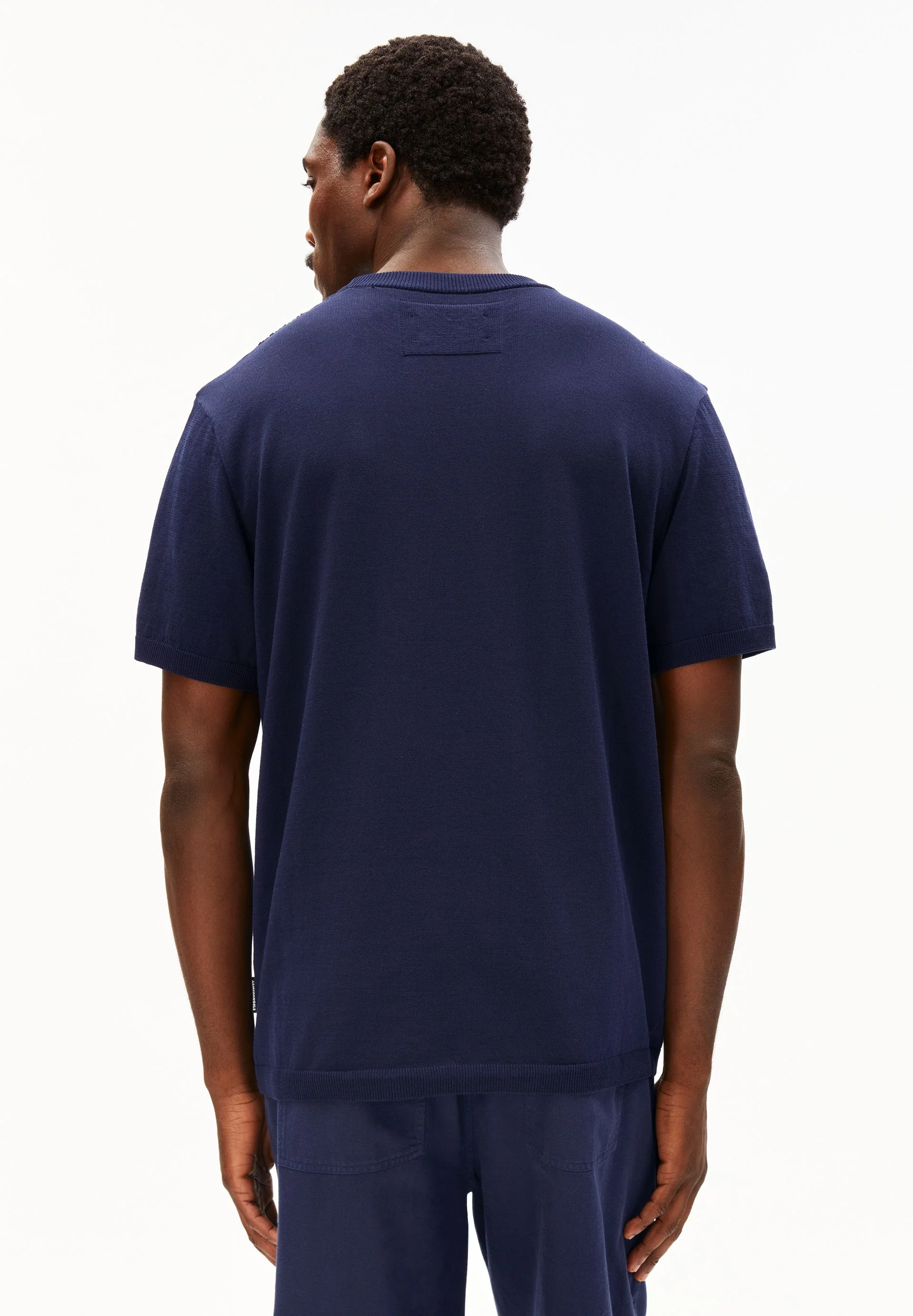 BAUMWOLL-STRICKSHIRT | tinted navy - Image 2