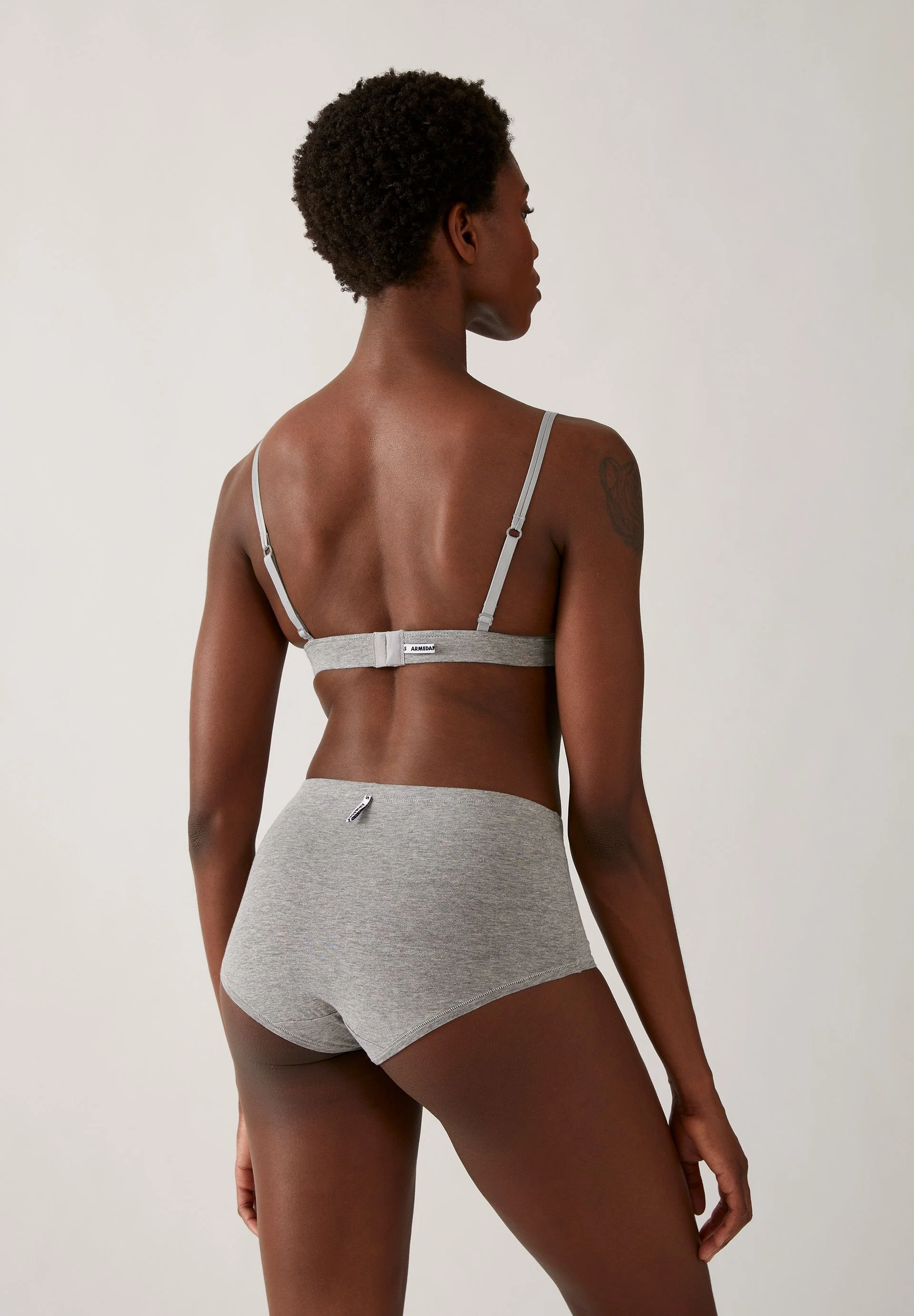 BIRTAA HIGH WAIST SLIP | grey melange - Image 2