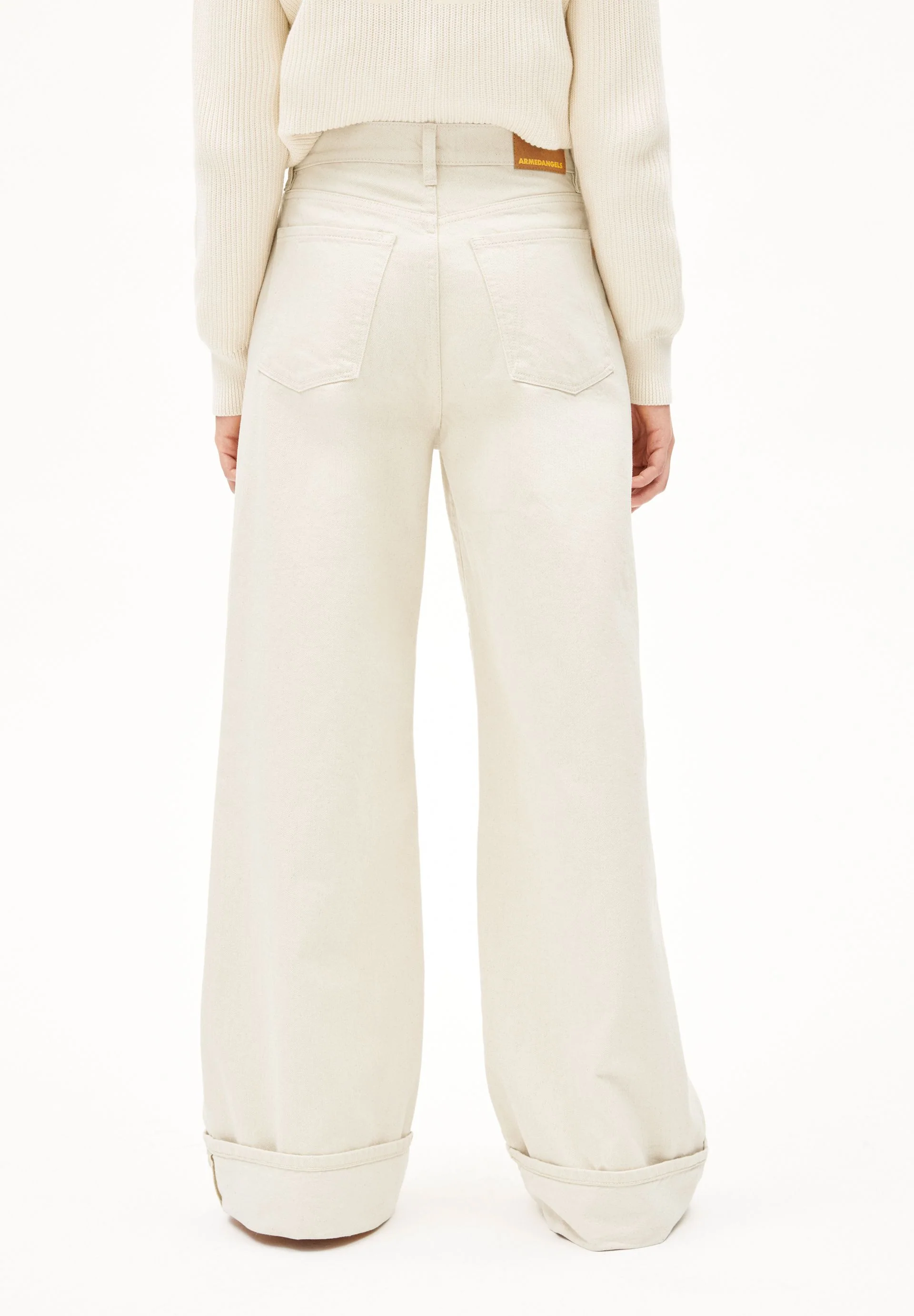 BLINAA HIGH WAIST WIDE JEANS | undyed - Image 2