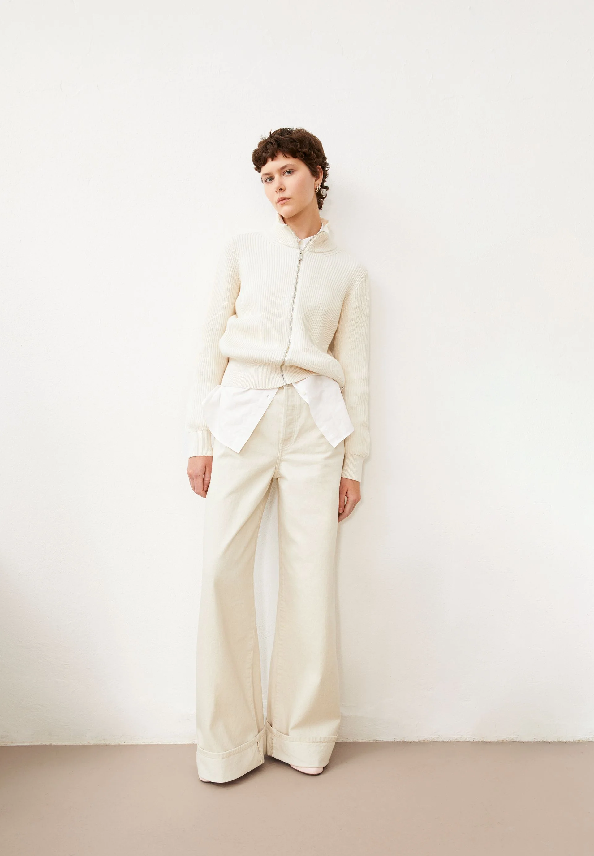 BLINAA HIGH WAIST WIDE JEANS | undyed - Image 4